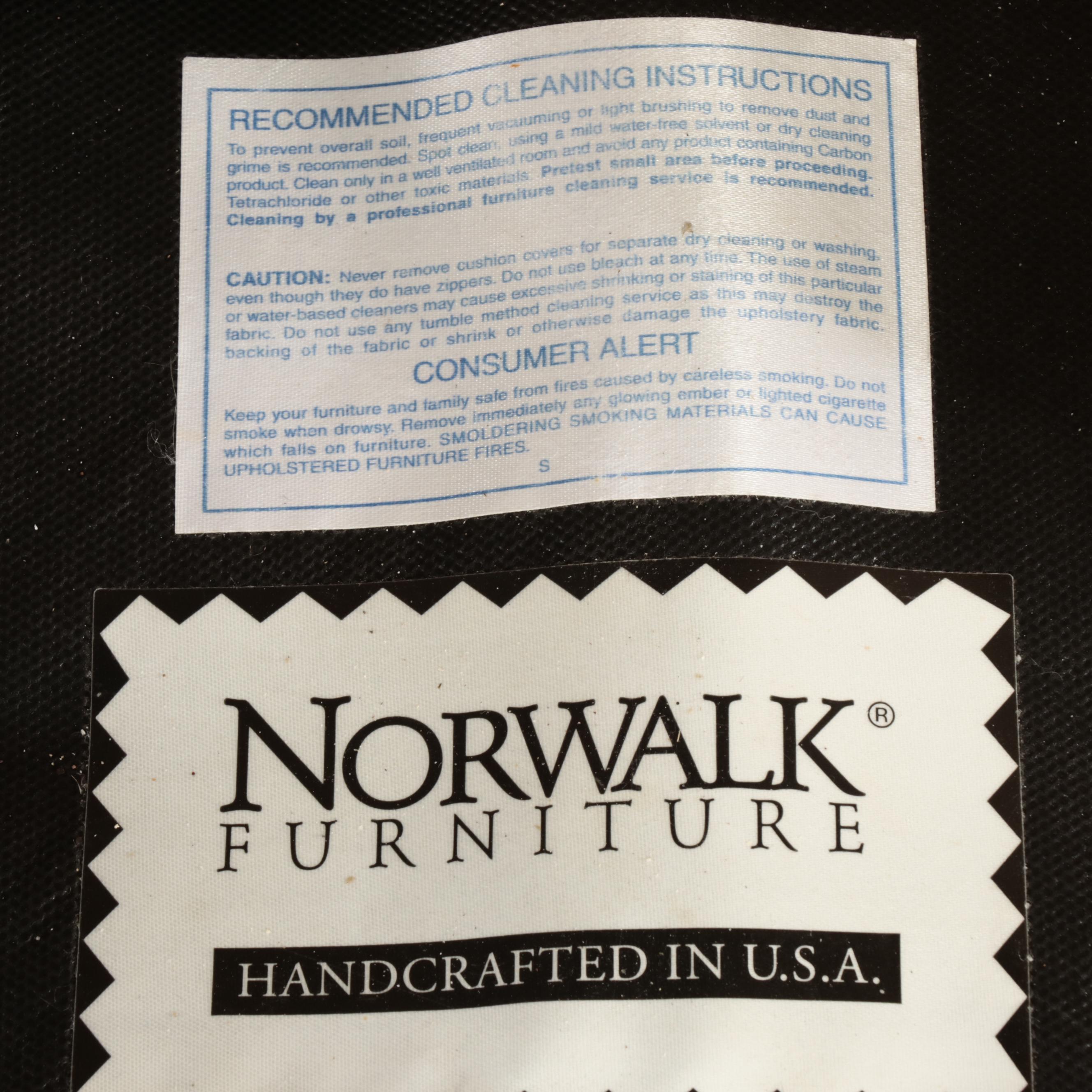 Two-Piece Norwalk Furniture Custom-Upholstered Sectional Sofa