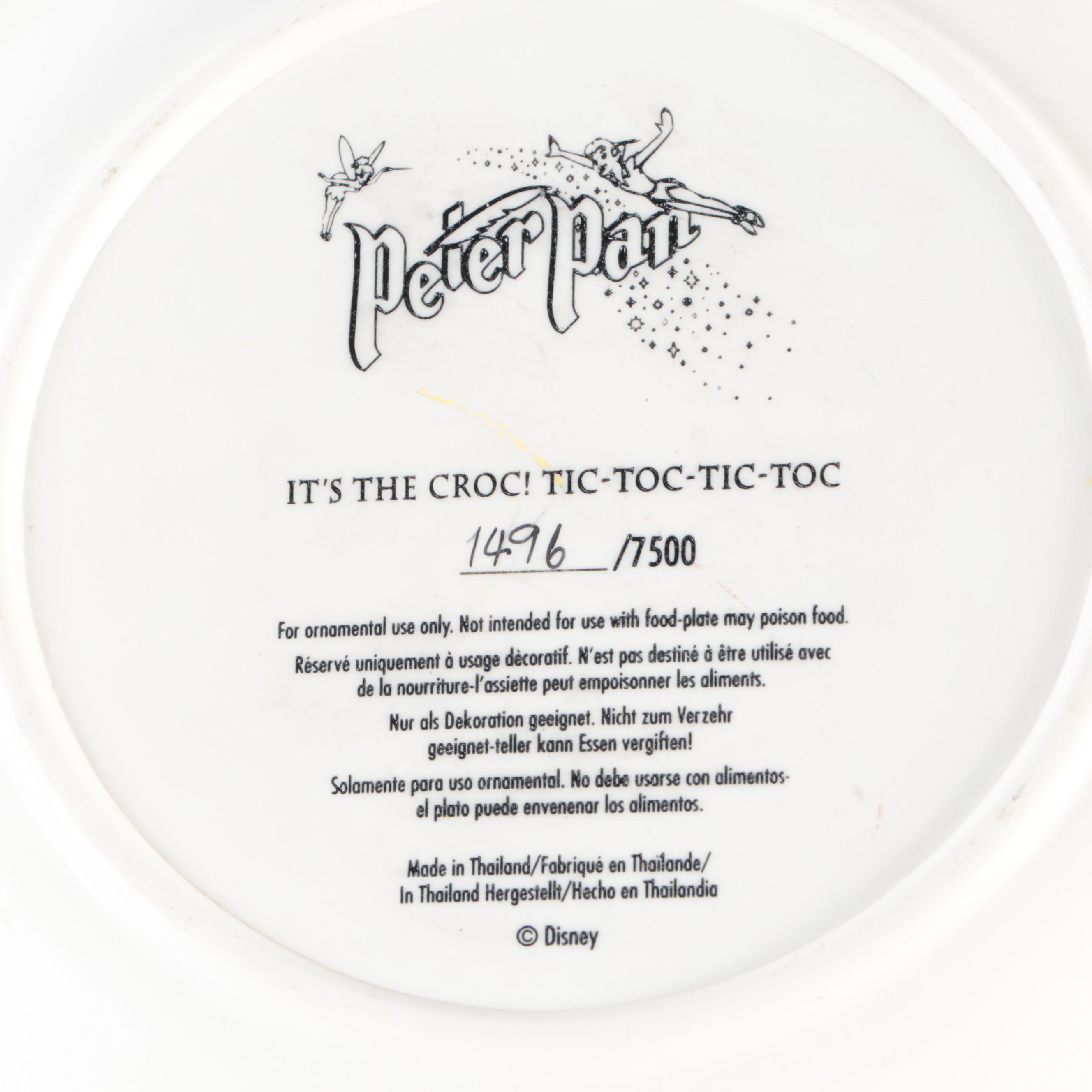 Disney "Peter Pan" Ceramic Collector Plates
