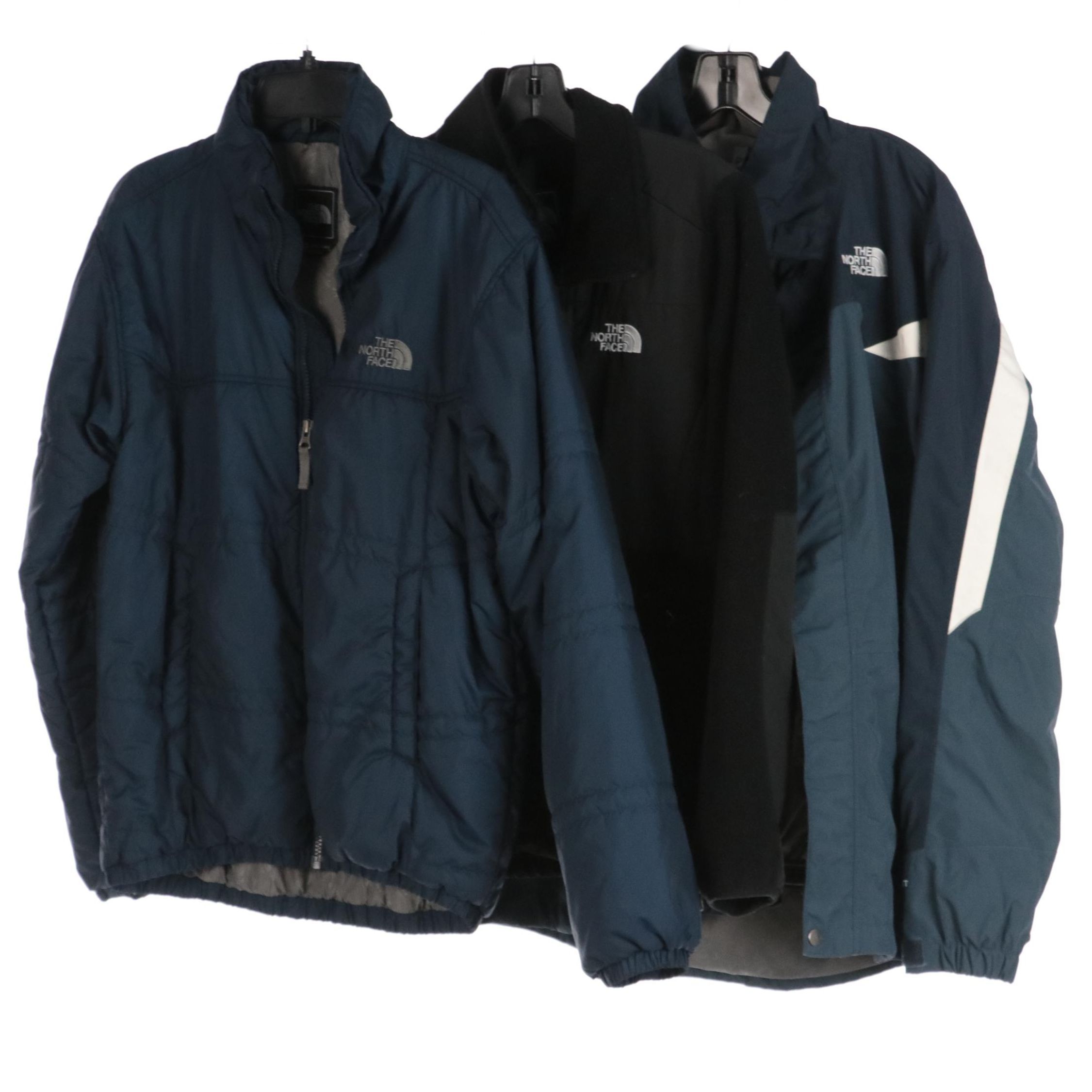 Men's The North Face Rain Coat, Puffer Jacket, and Fleece Jacket