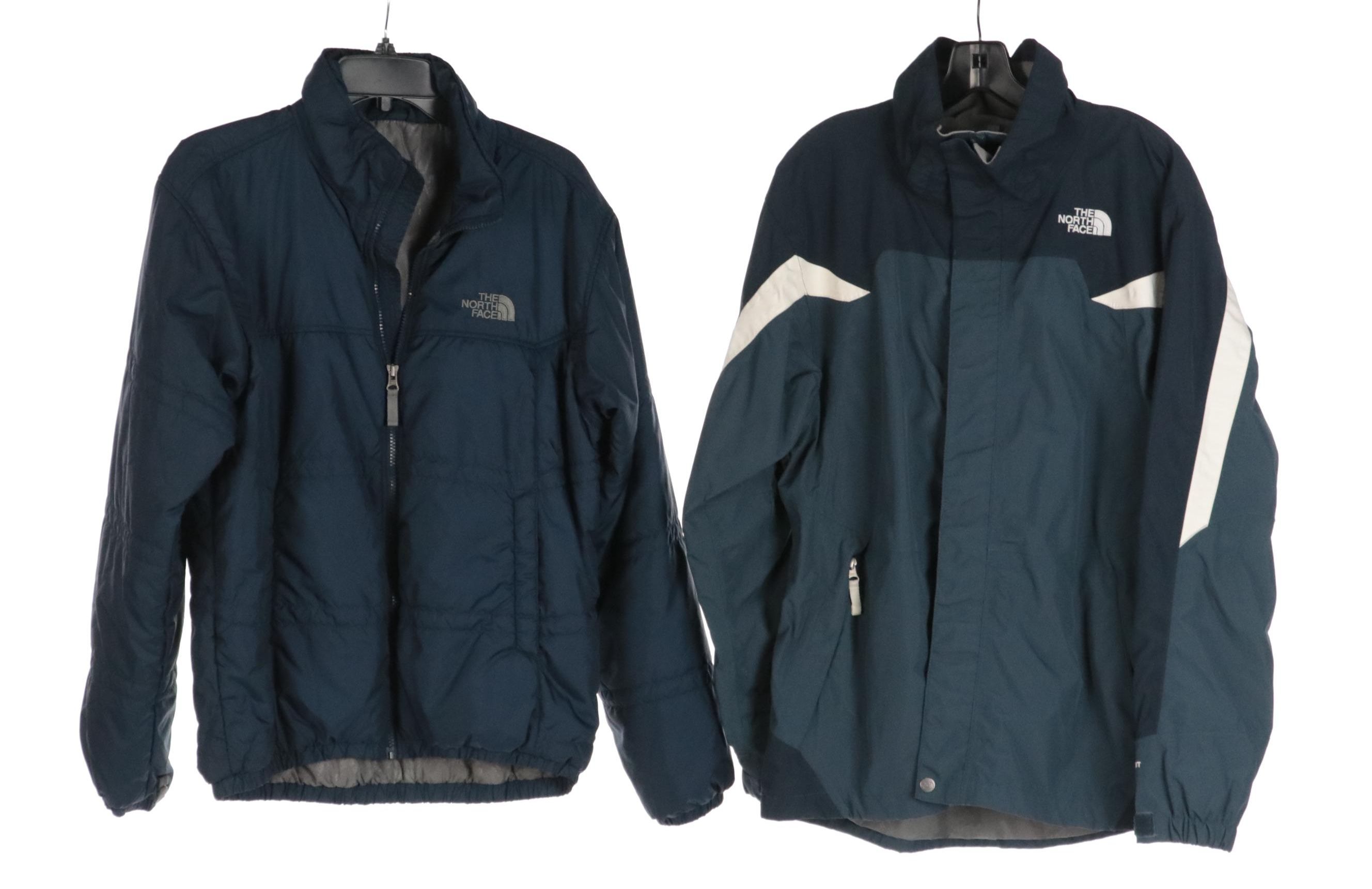 Men's The North Face Rain Coat, Puffer Jacket, and Fleece Jacket