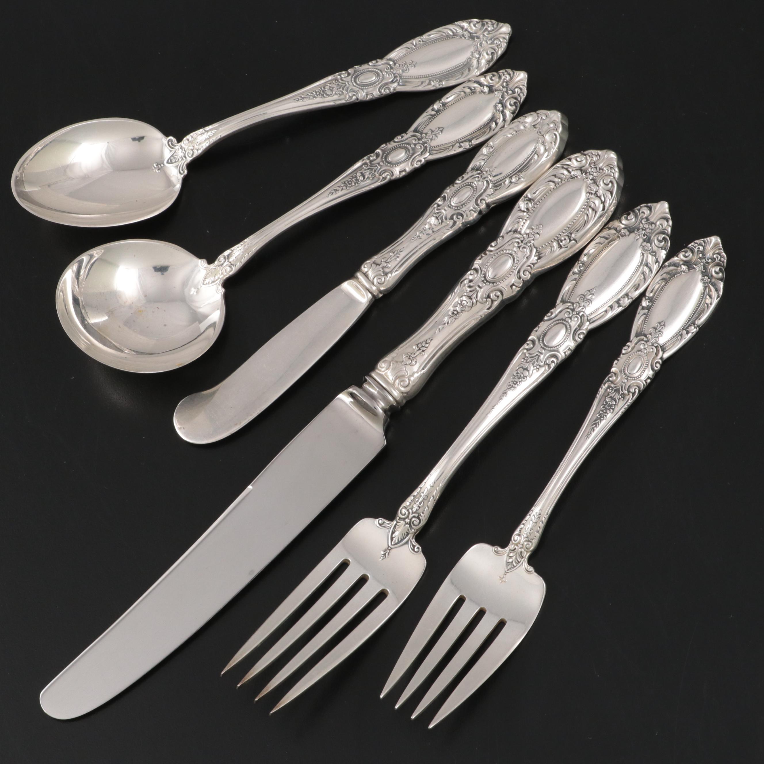 Towle "King Richard" Sterling Silver Flatware in Chest