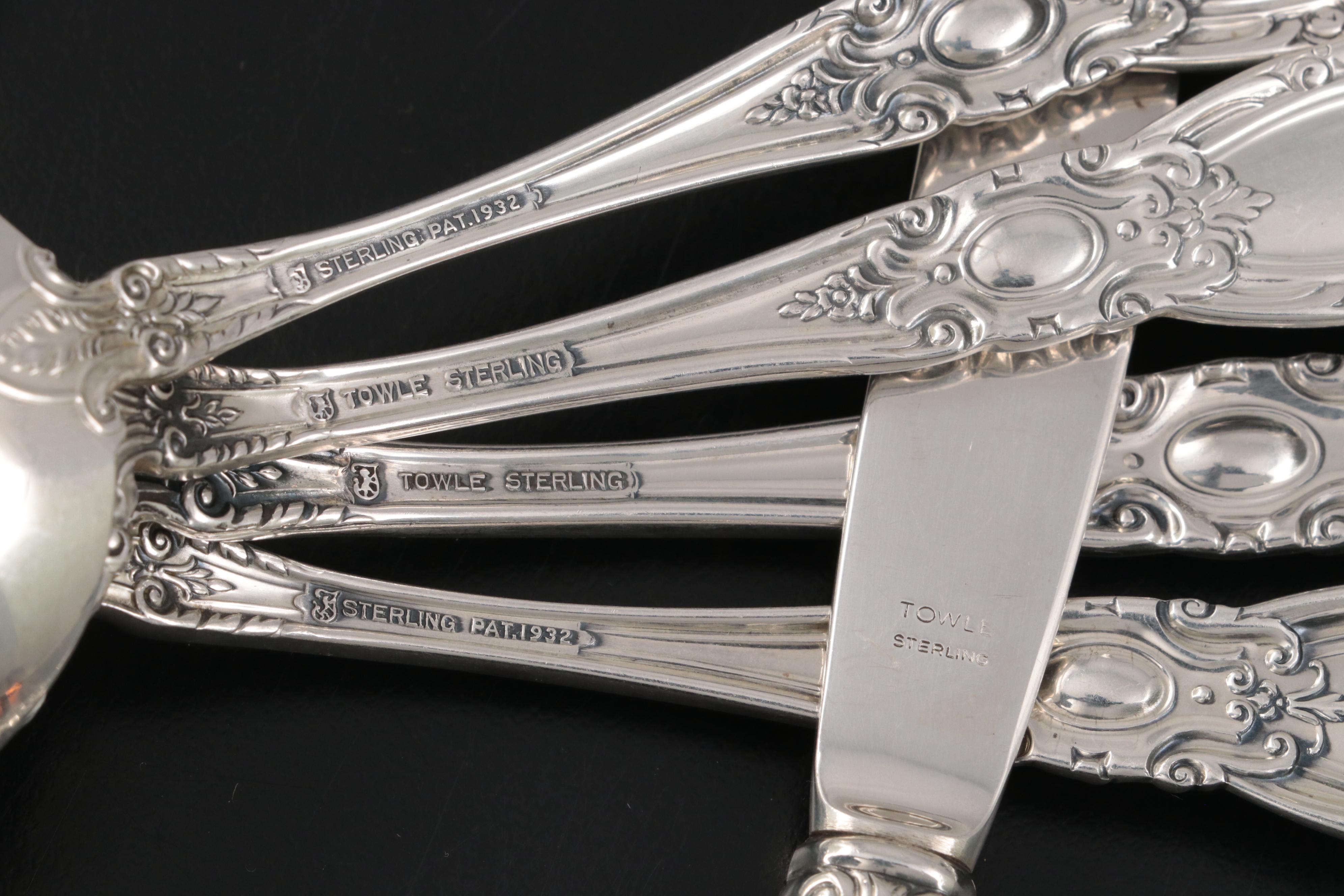 Towle "King Richard" Sterling Silver Flatware in Chest