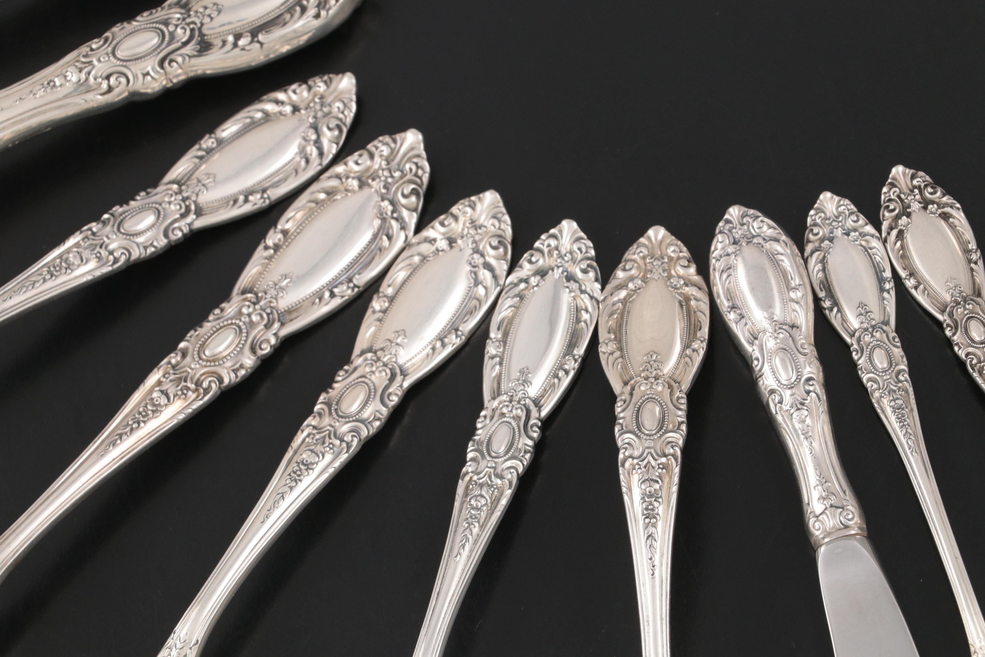 Towle "King Richard" Sterling Silver Flatware in Chest