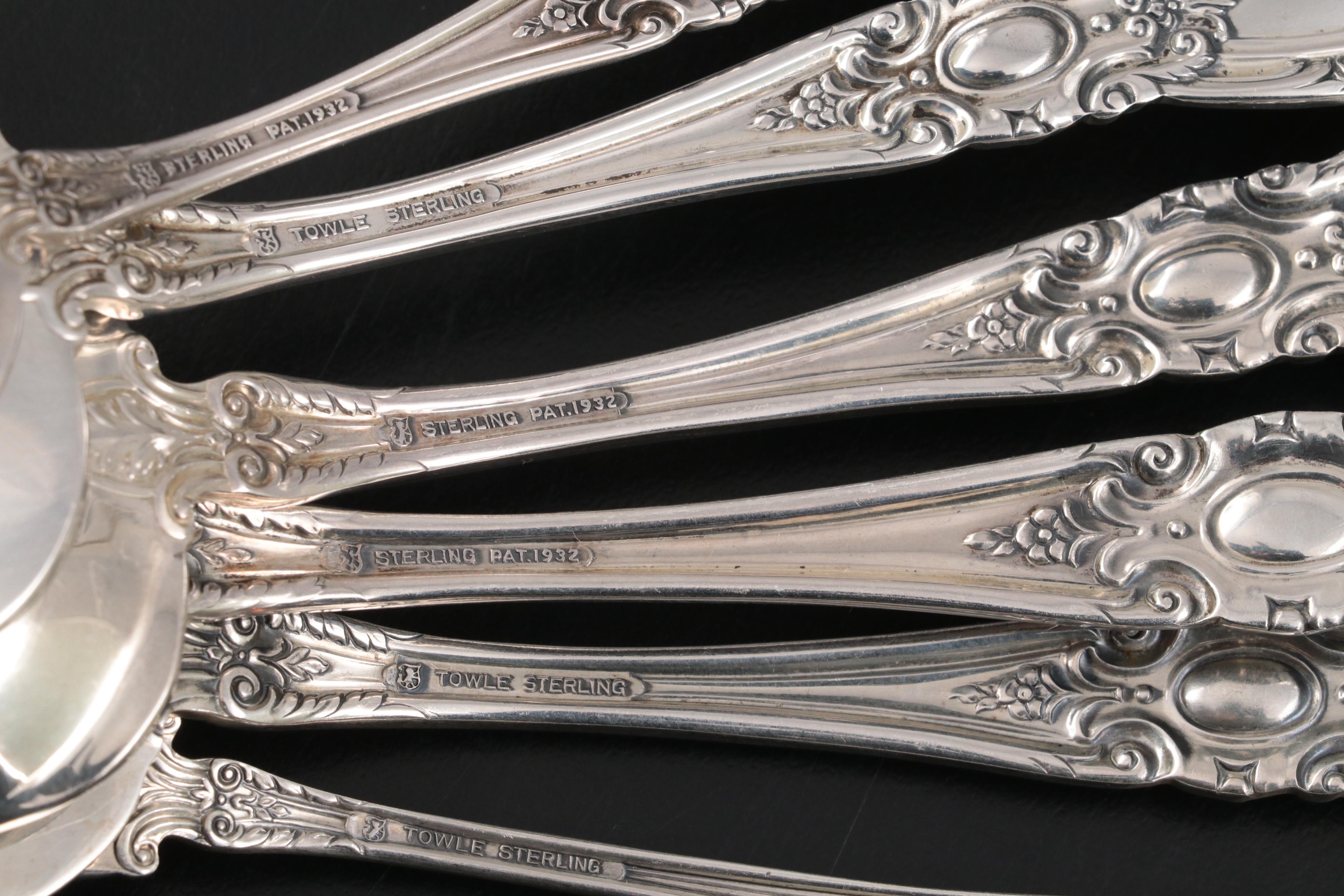 Towle "King Richard" Sterling Silver Flatware in Chest
