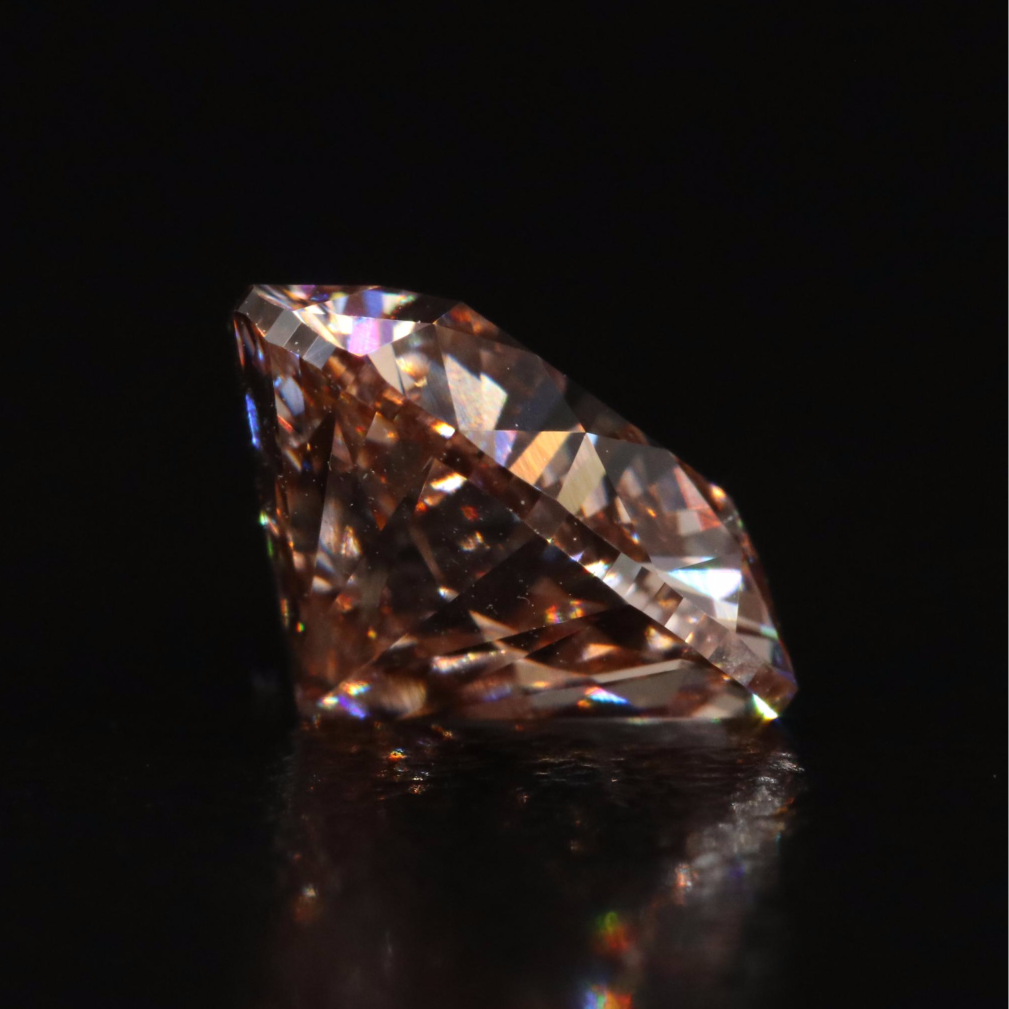 Loose 2.09 CT Fancy Light Brown Diamond