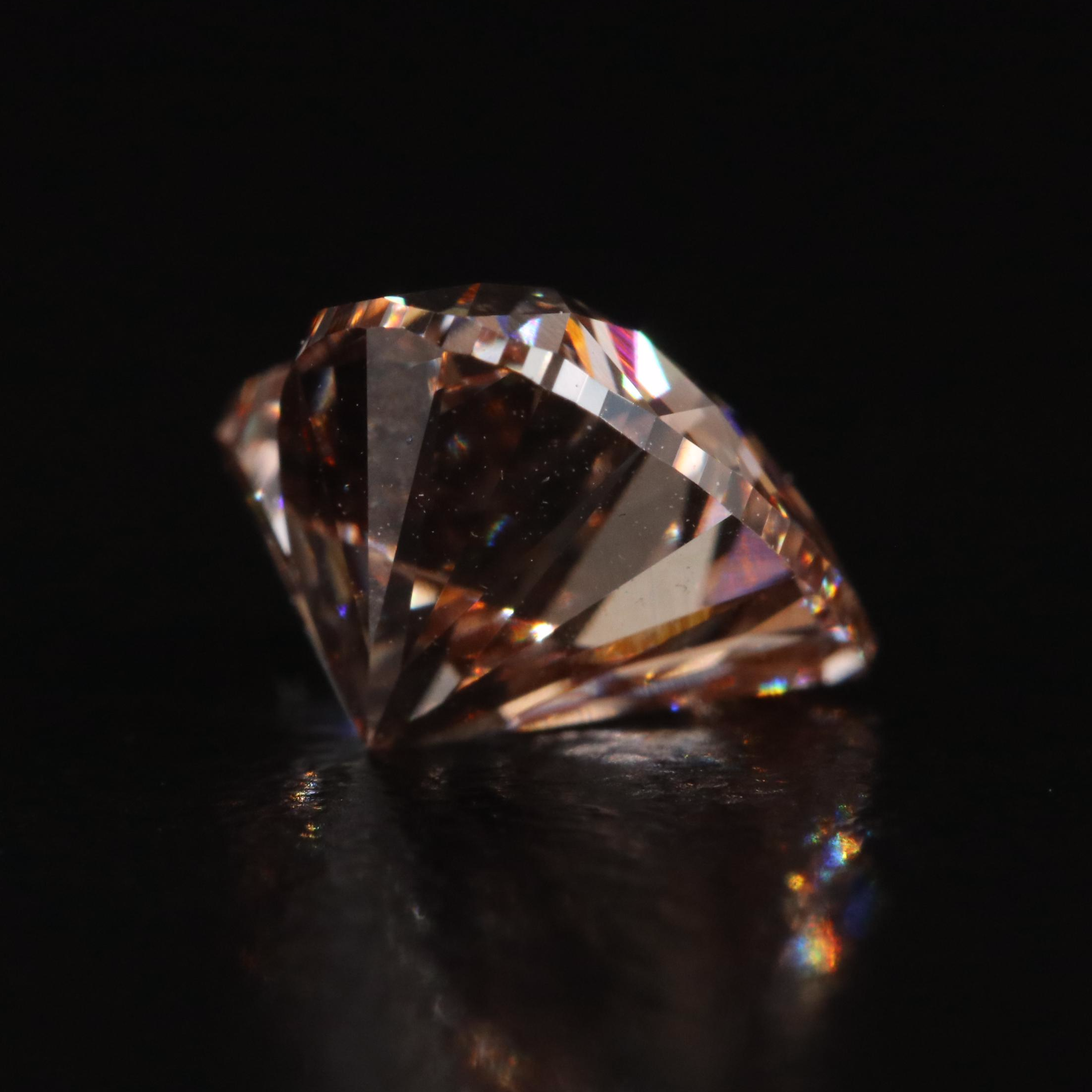 Loose 2.09 CT Fancy Light Brown Diamond