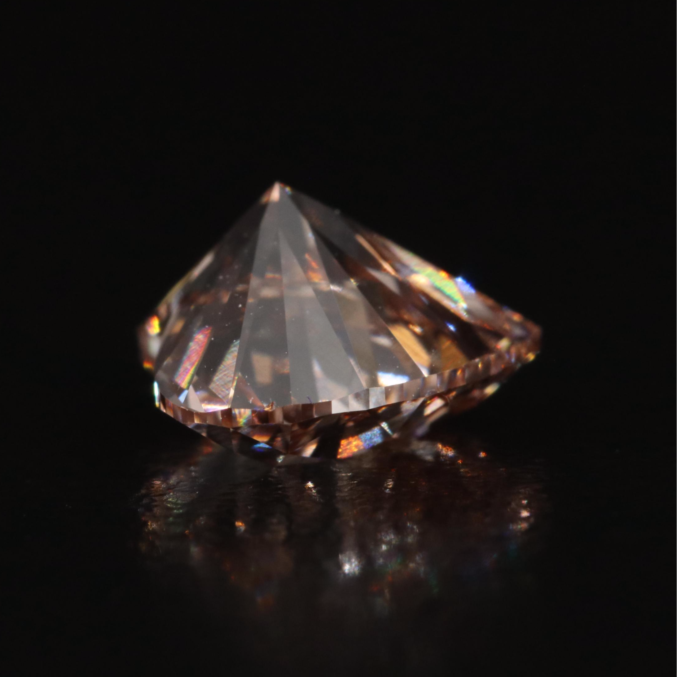 Loose 2.09 CT Fancy Light Brown Diamond