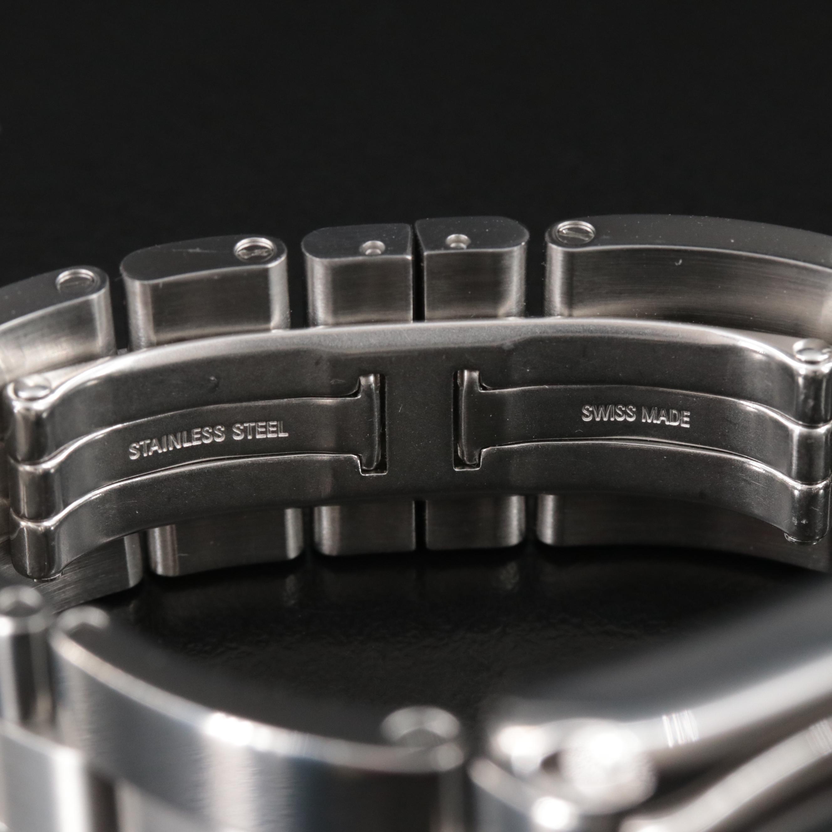 Cartier Roadster Large Grey Stainless Steel Automatic Watch