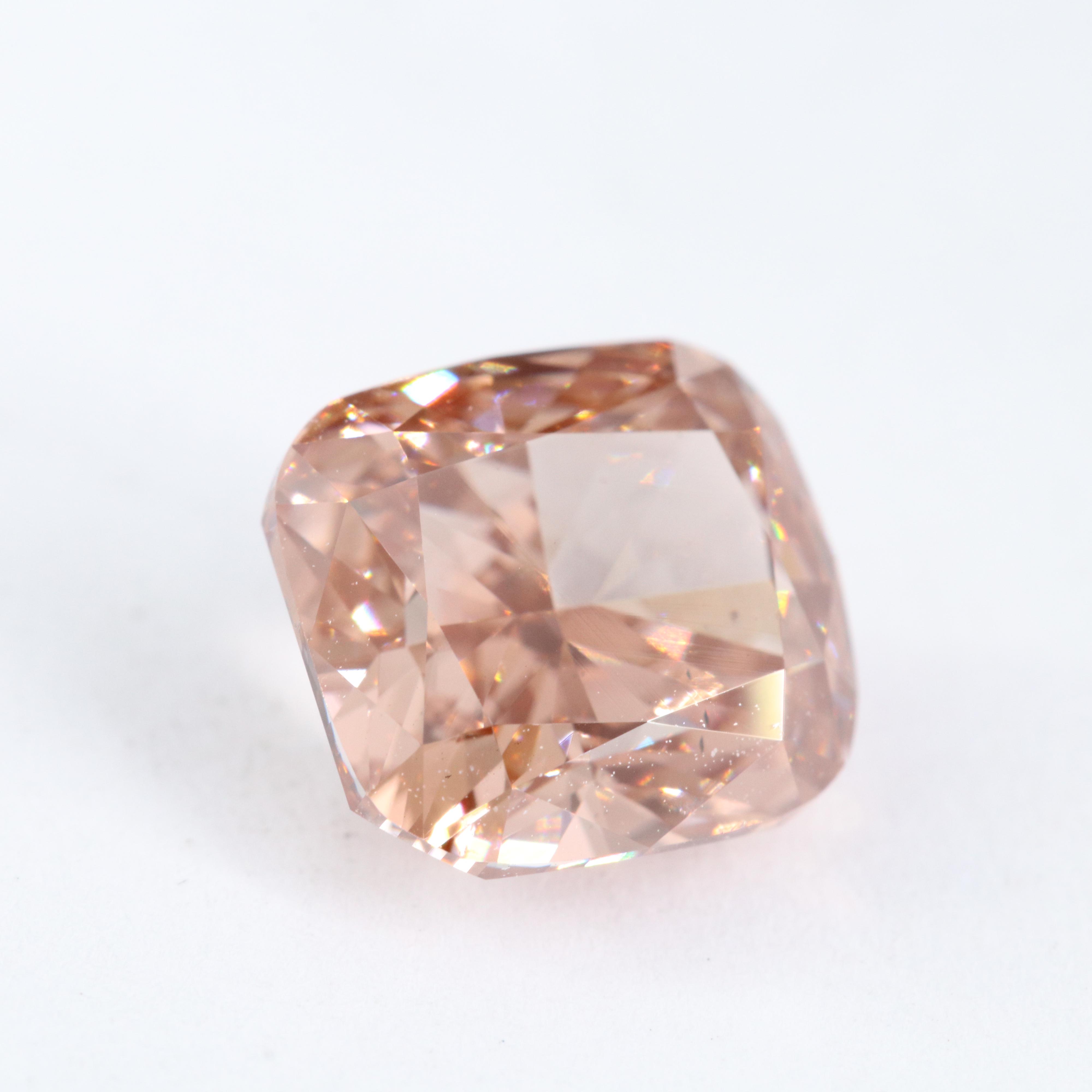 Loose 3.02 CT Fancy Pinkish Brown Diamond