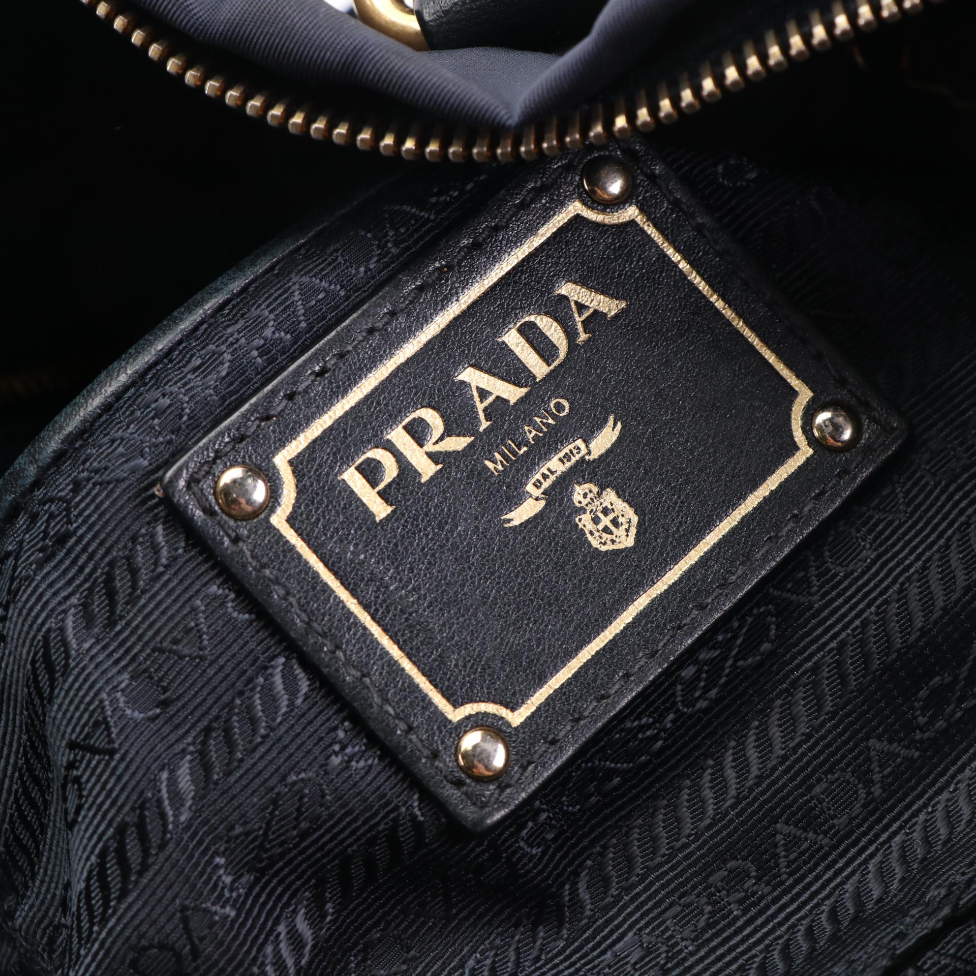 Prada Two-Way Handbag in Tessuto Nylon and Leather Trim