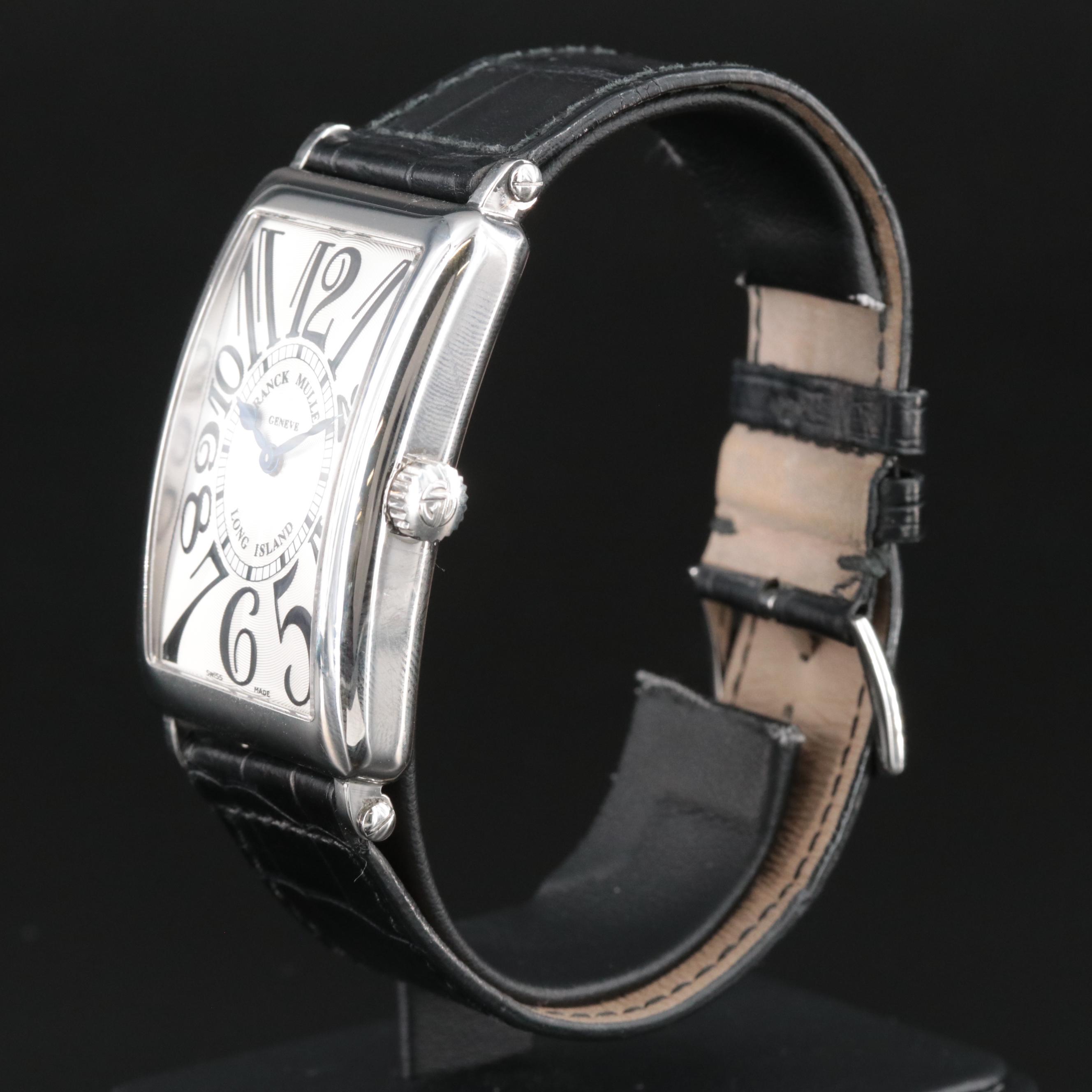 Franck Muller Long Island Large 1002 Stainless Steel Quartz Watch