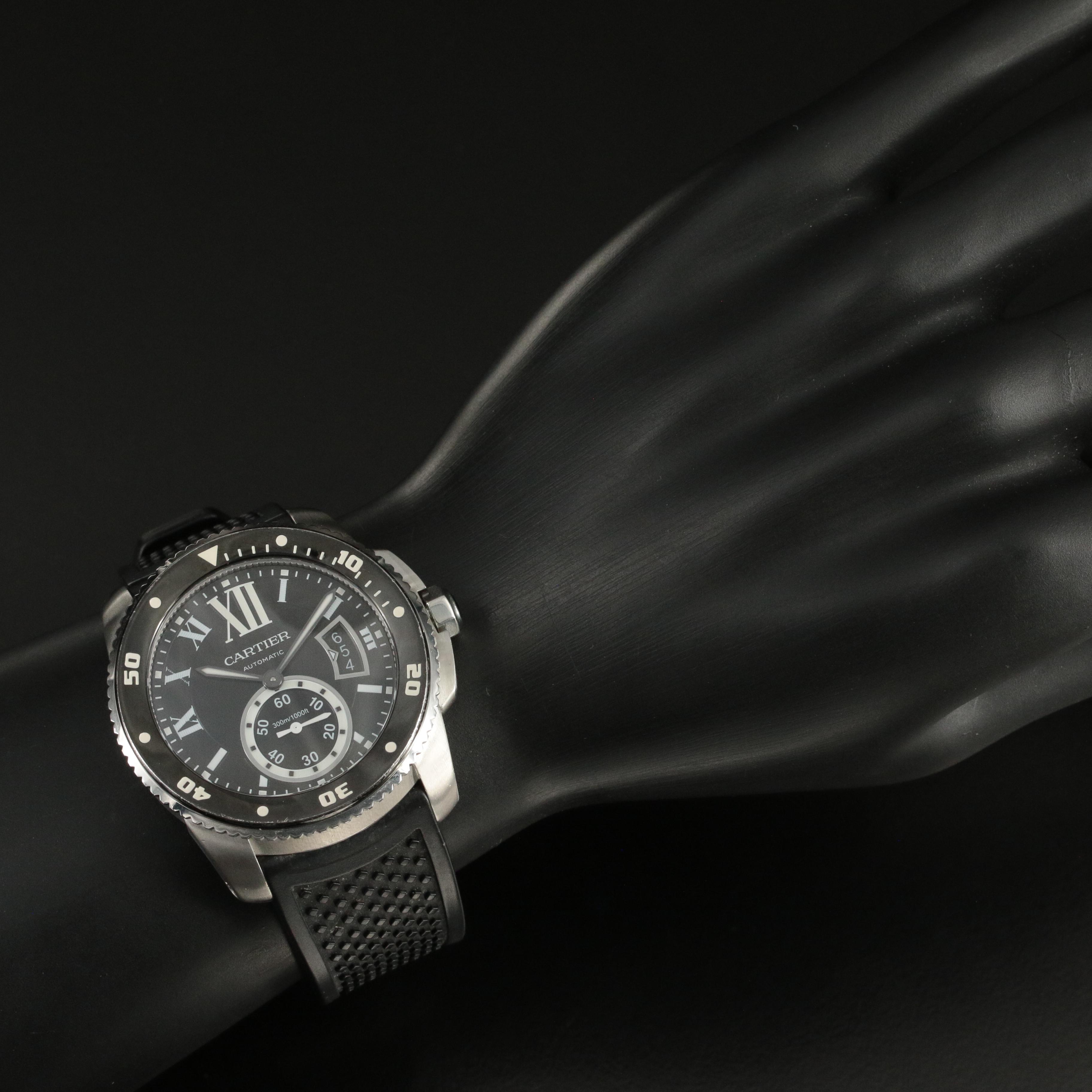 Cartier Calibre de Cartier Diver Steel 42mm Black Ceramic Automatic Watch
