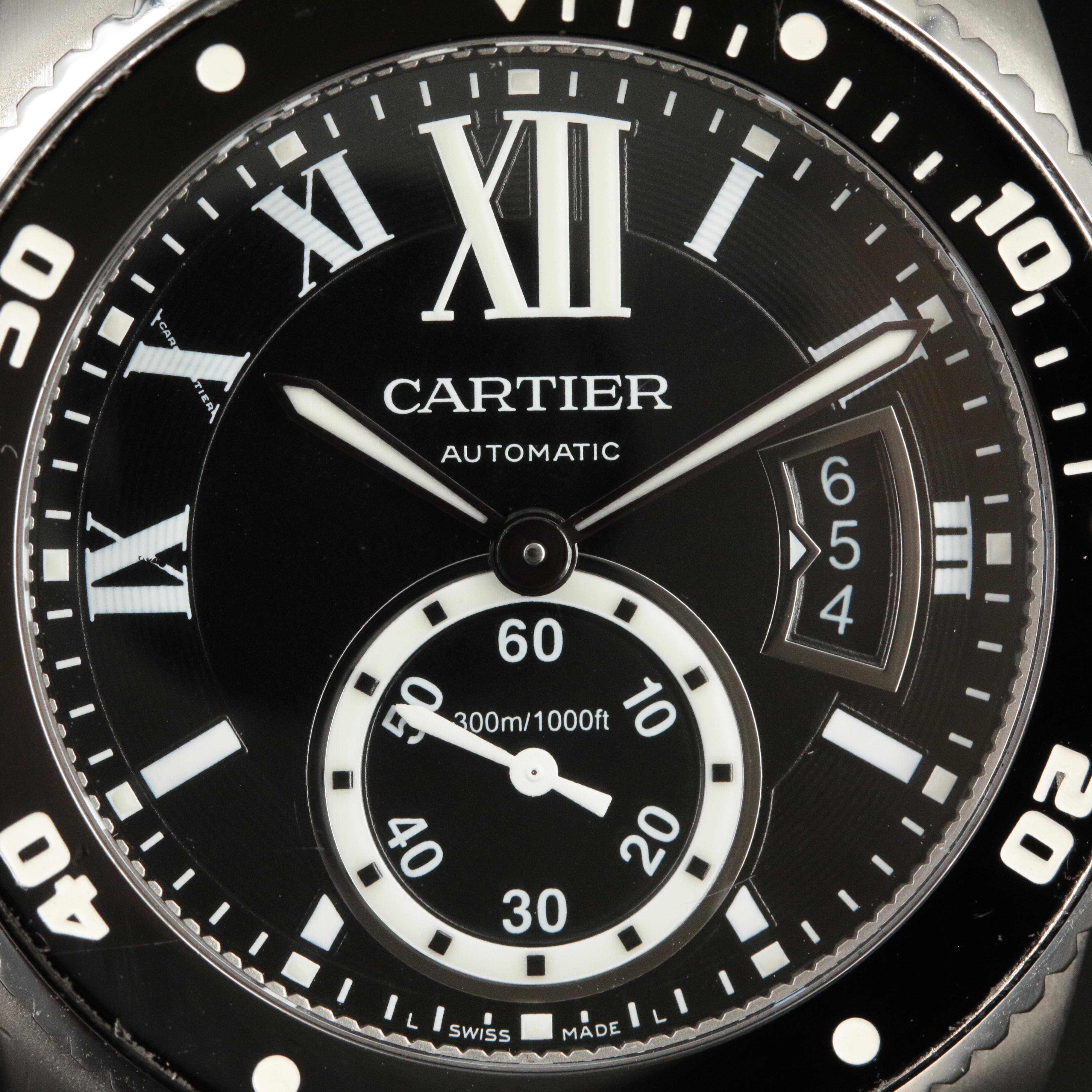 Cartier Calibre de Cartier Diver Steel 42mm Black Ceramic Automatic Watch