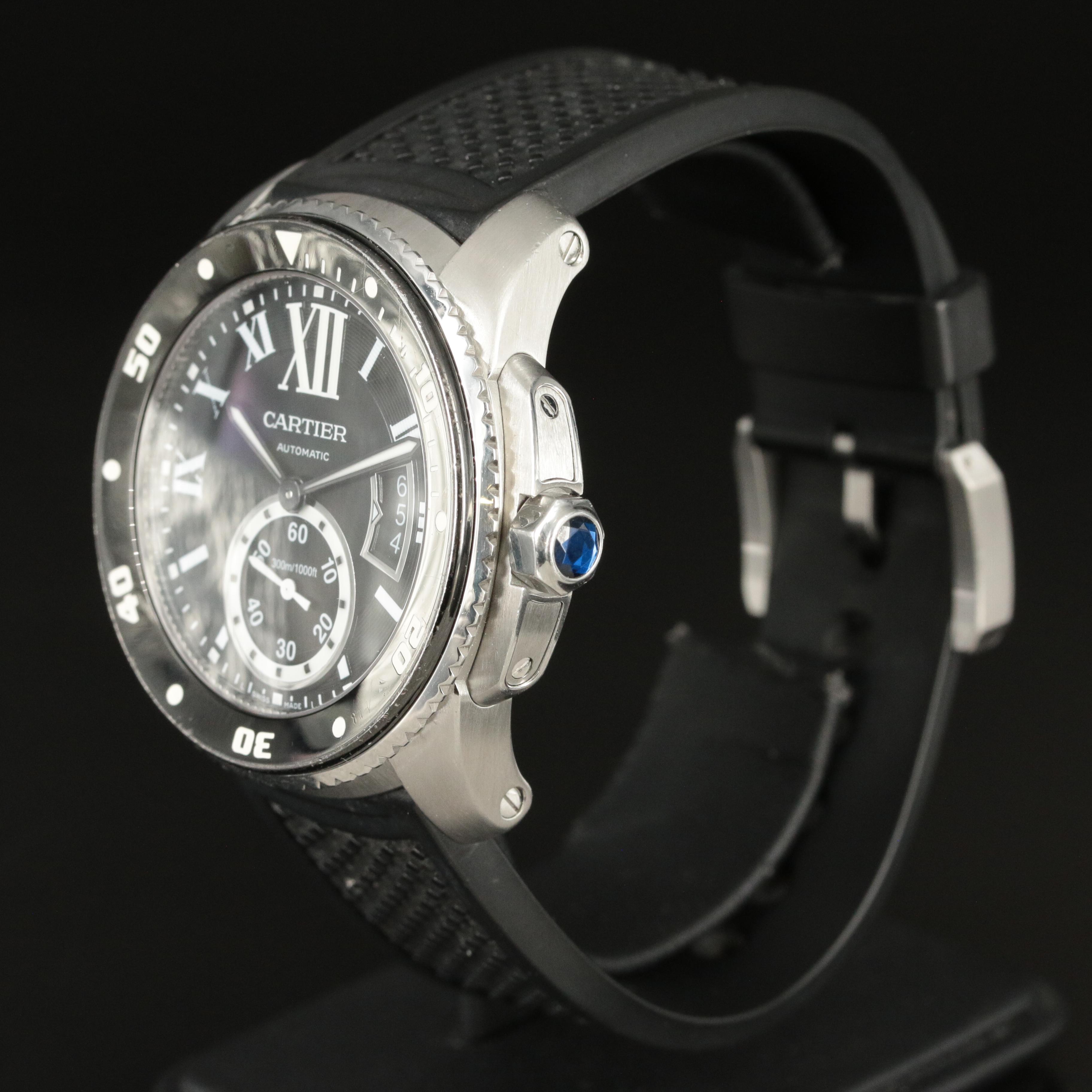 Cartier Calibre de Cartier Diver Steel 42mm Black Ceramic Automatic Watch