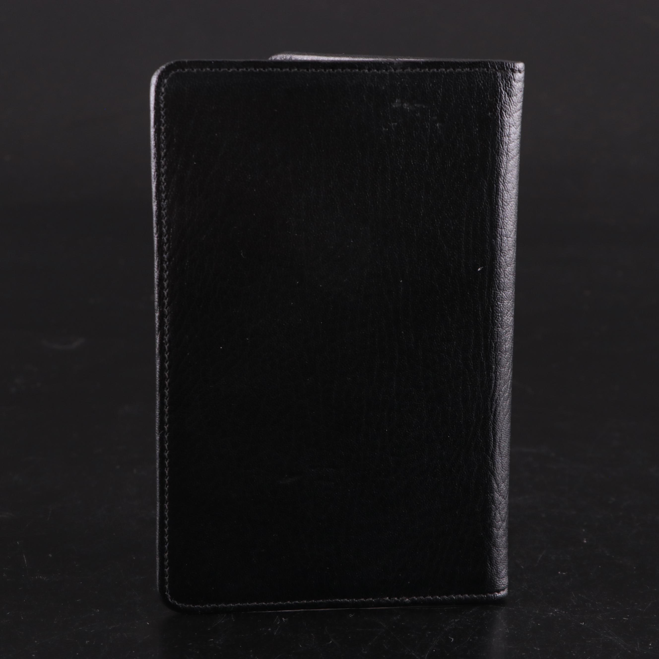 English Sterling Silver and Calf Leather Notebook Cover, 1991