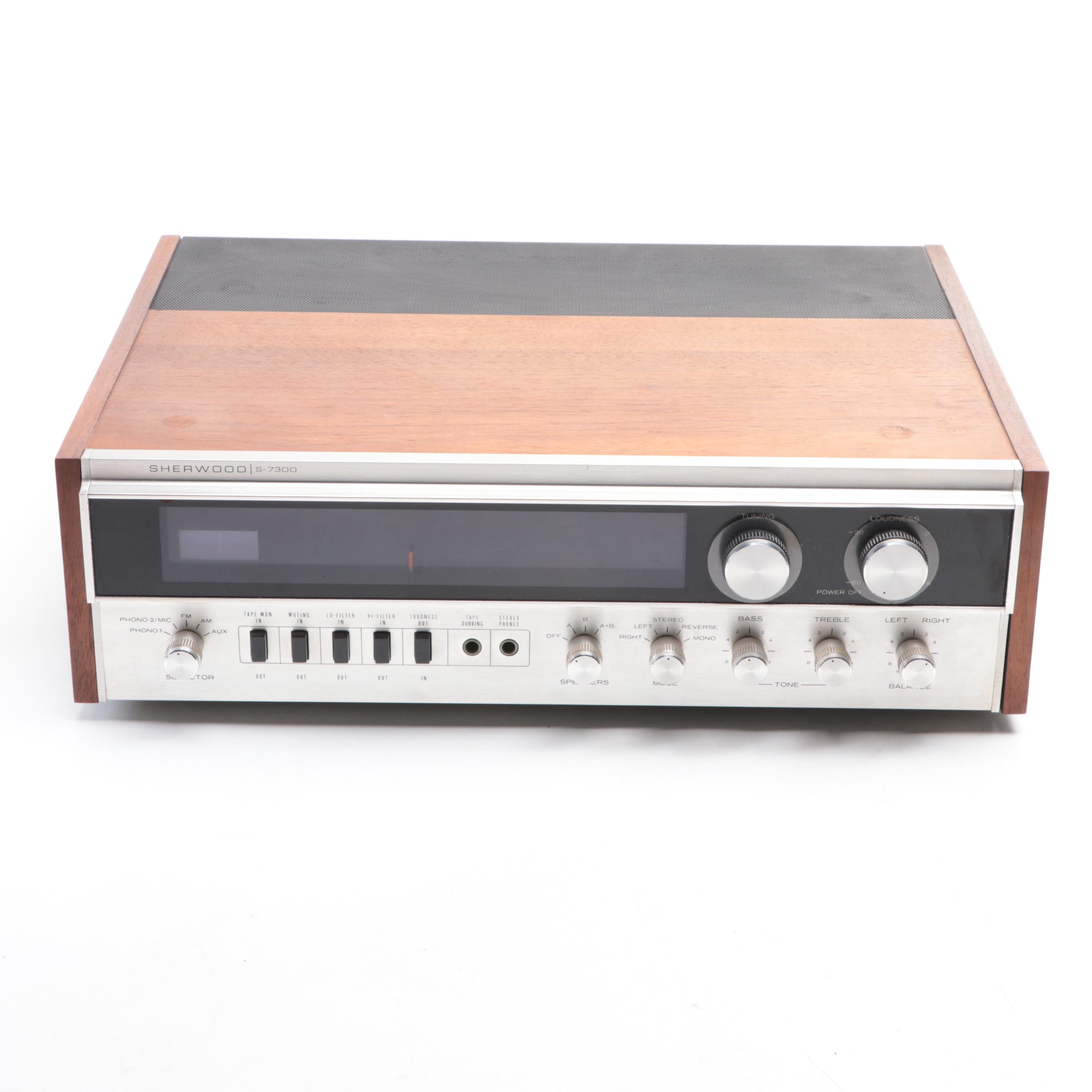 Sherwood S-7300 AM/FM Stereo Receiver, 1972