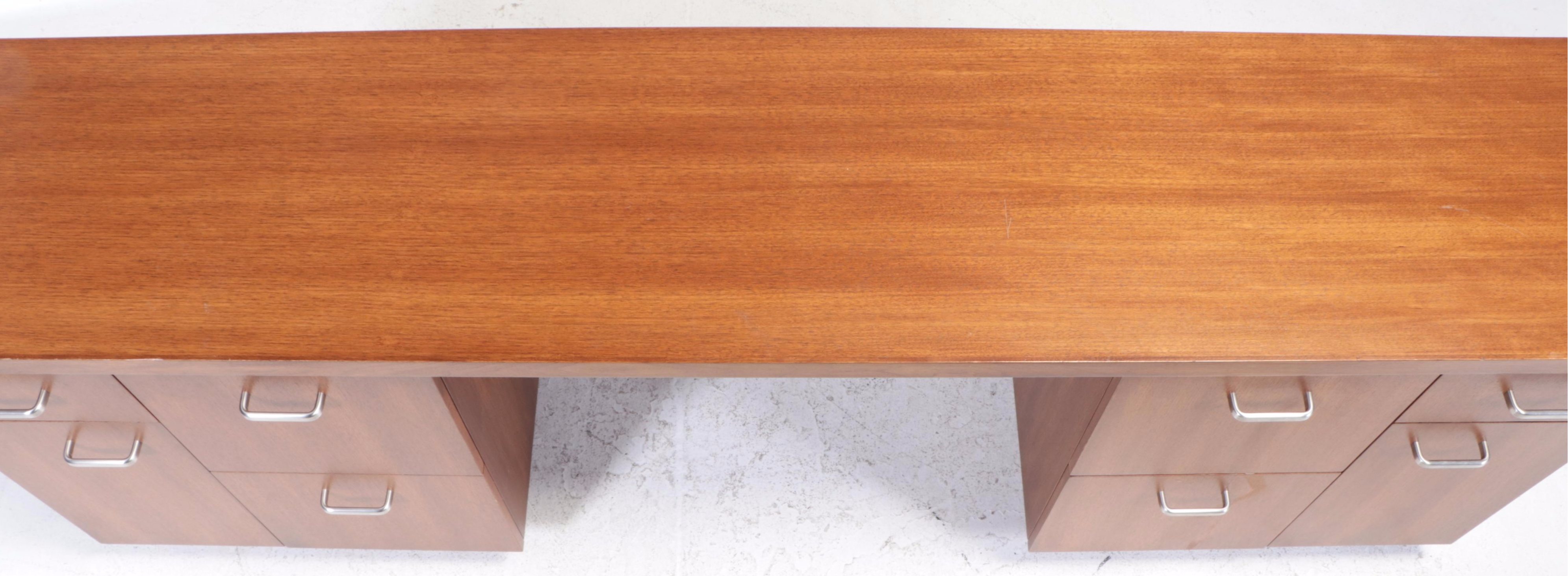 Custom-Made Modern Hardwood Office Credenza