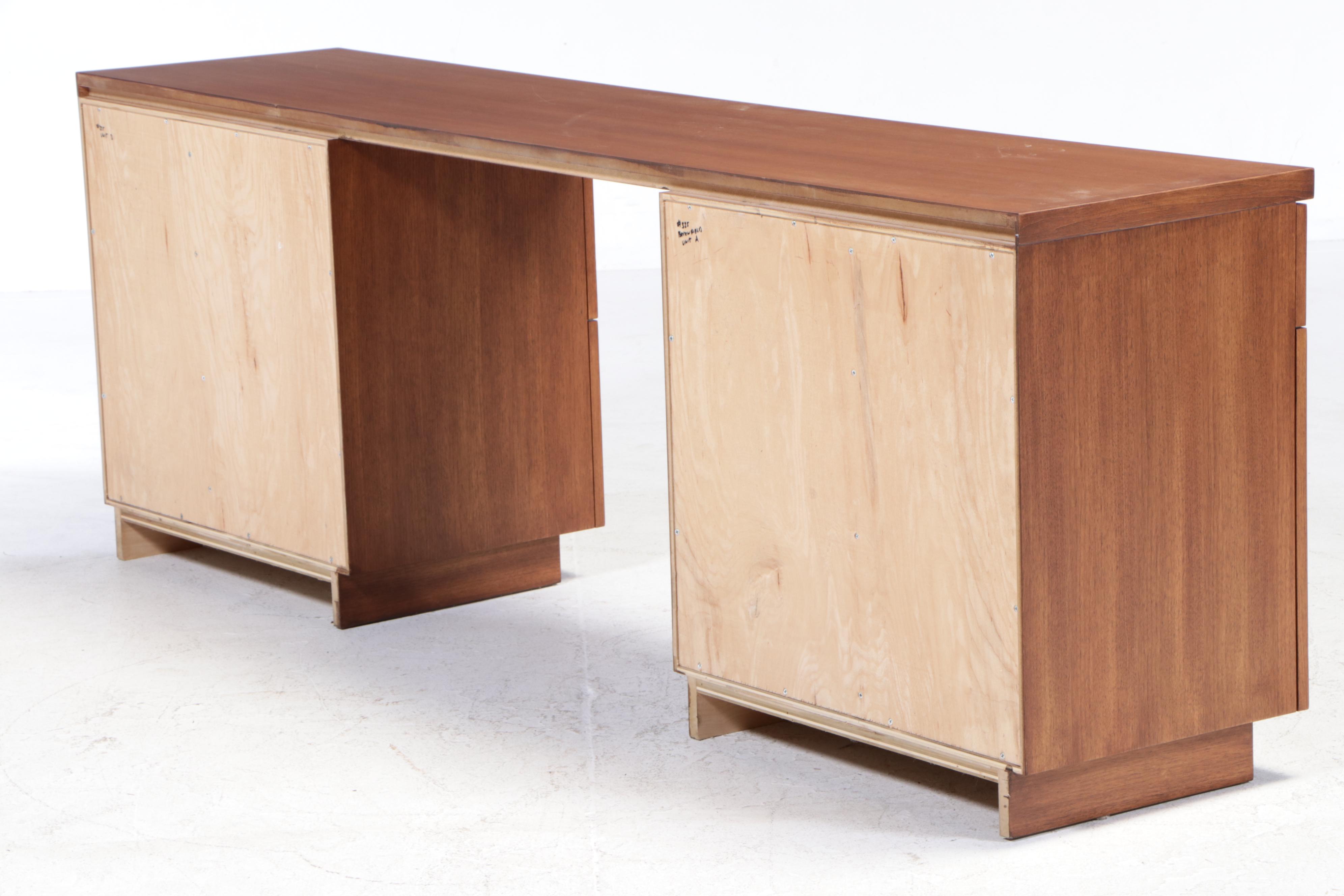 Custom-Made Modern Hardwood Office Credenza