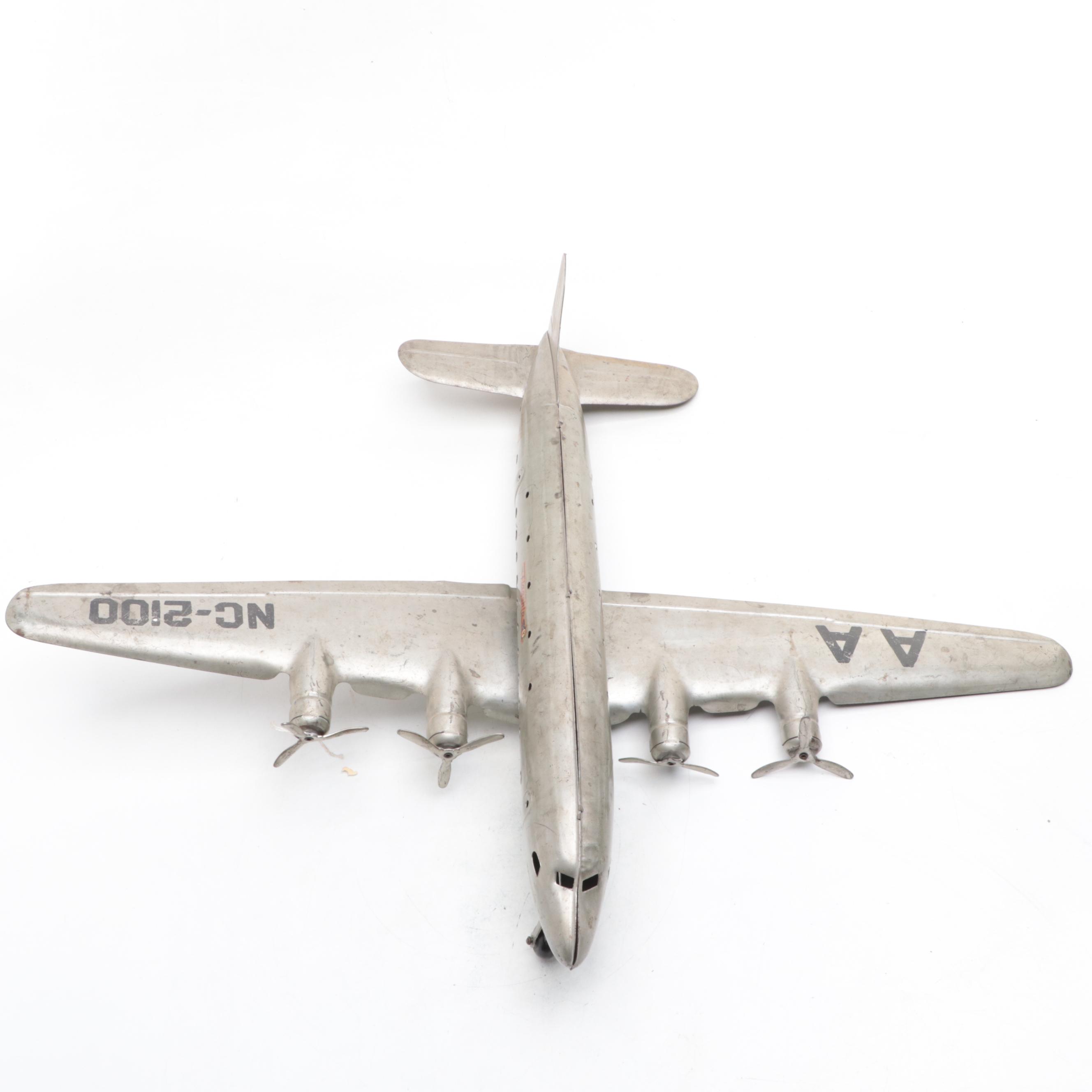 American Airlines "The Flagship" Metal Model Plane, Mid-20th Century