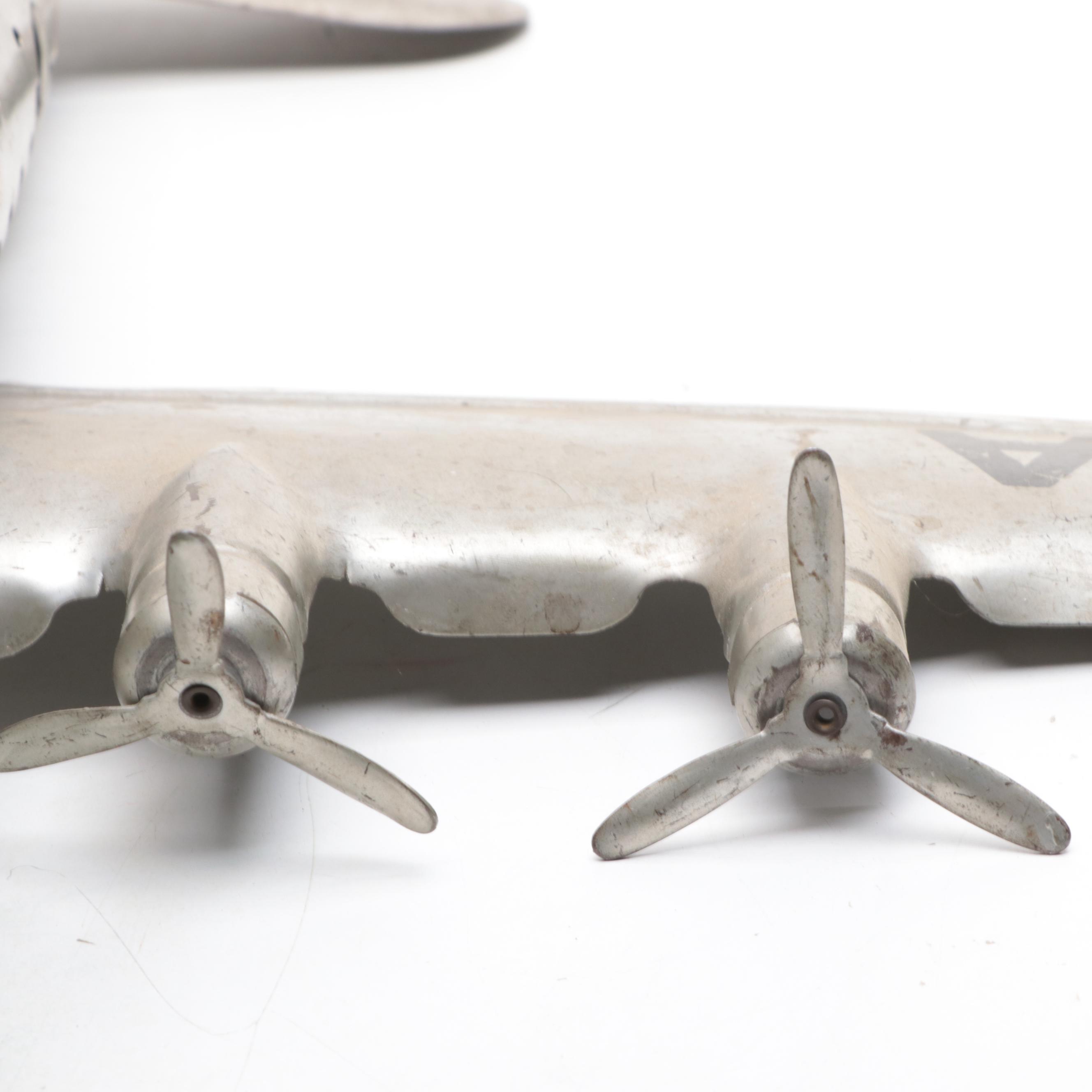 American Airlines "The Flagship" Metal Model Plane, Mid-20th Century