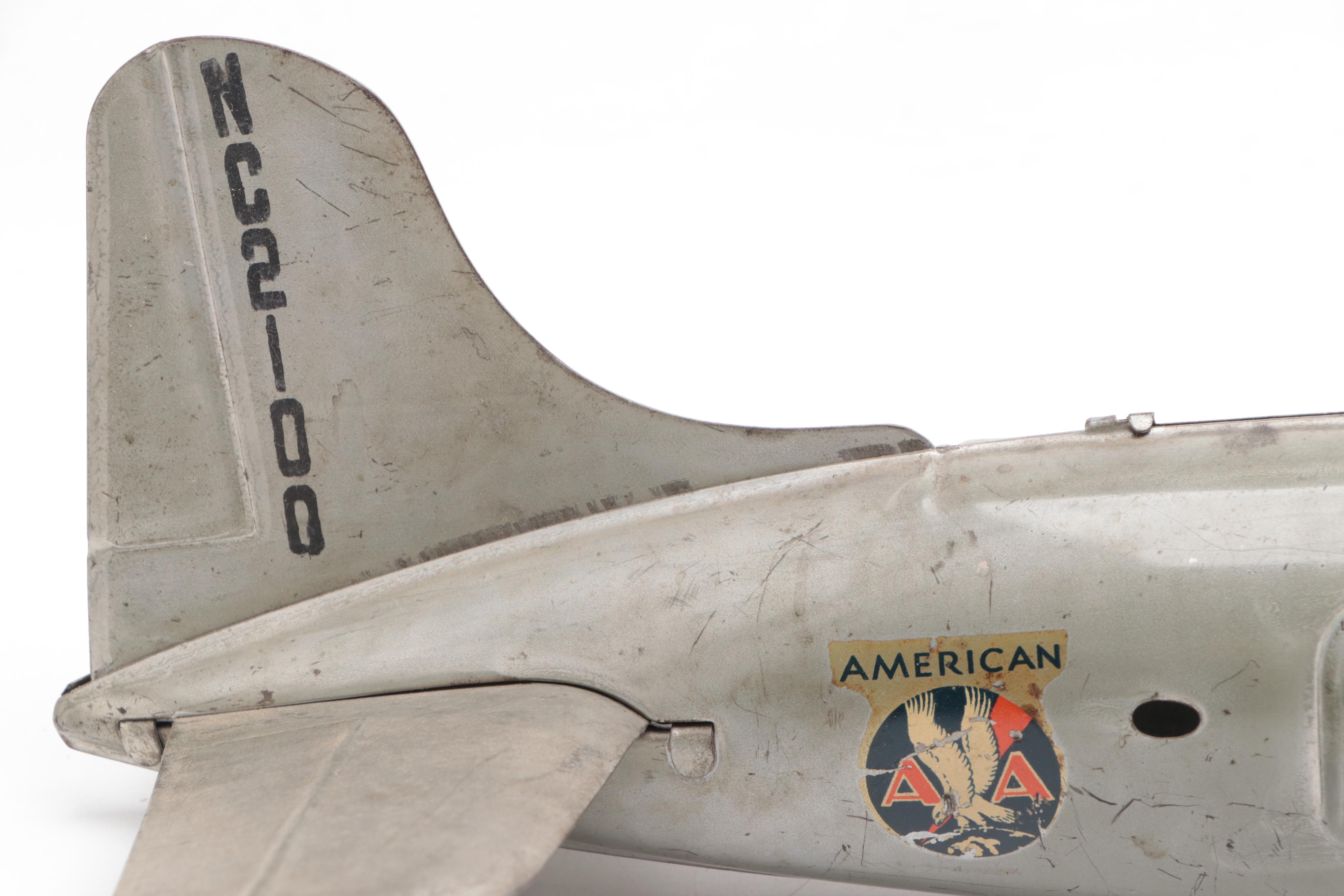 American Airlines "The Flagship" Metal Model Plane, Mid-20th Century