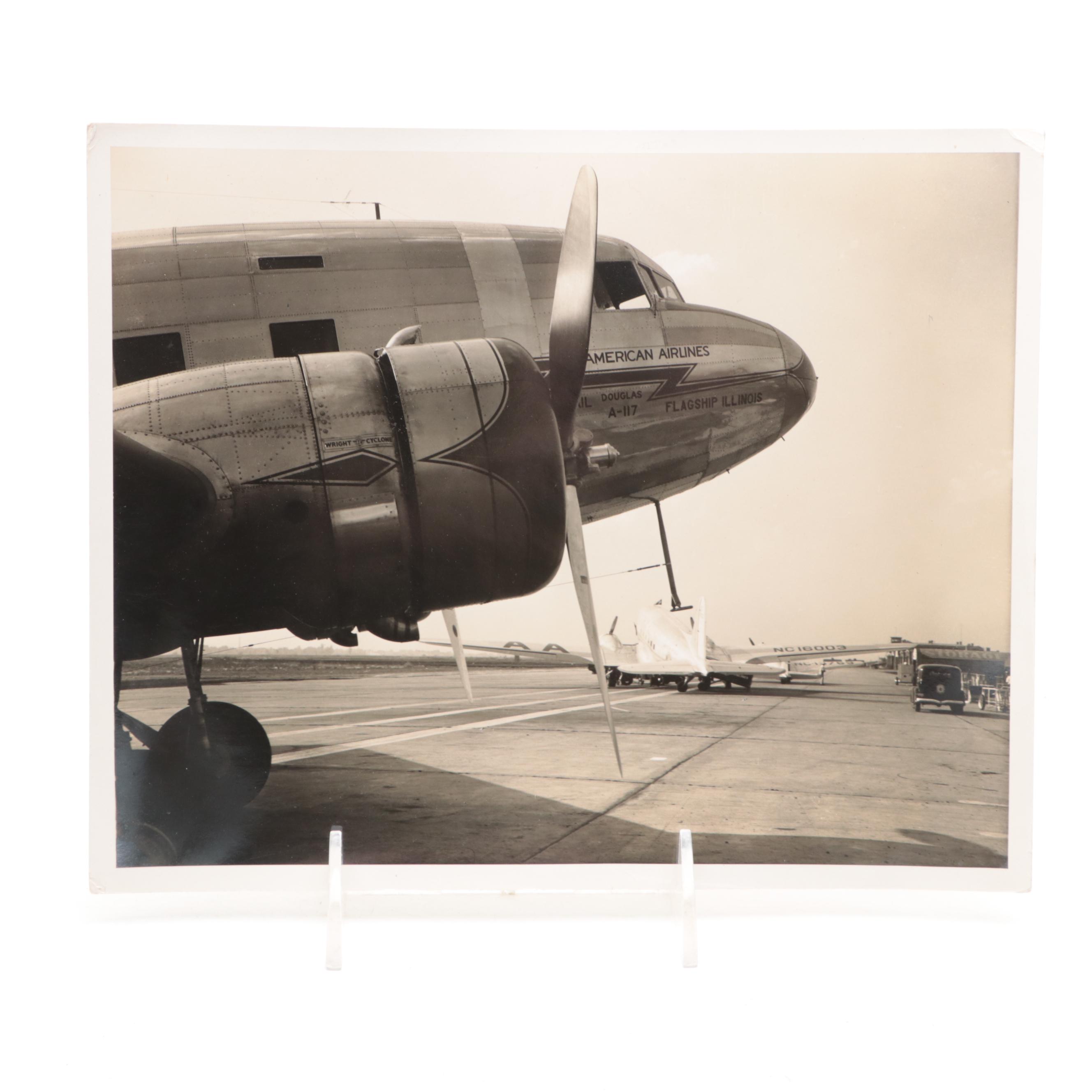 American Airlines "The Flagship" Metal Model Plane, Mid-20th Century