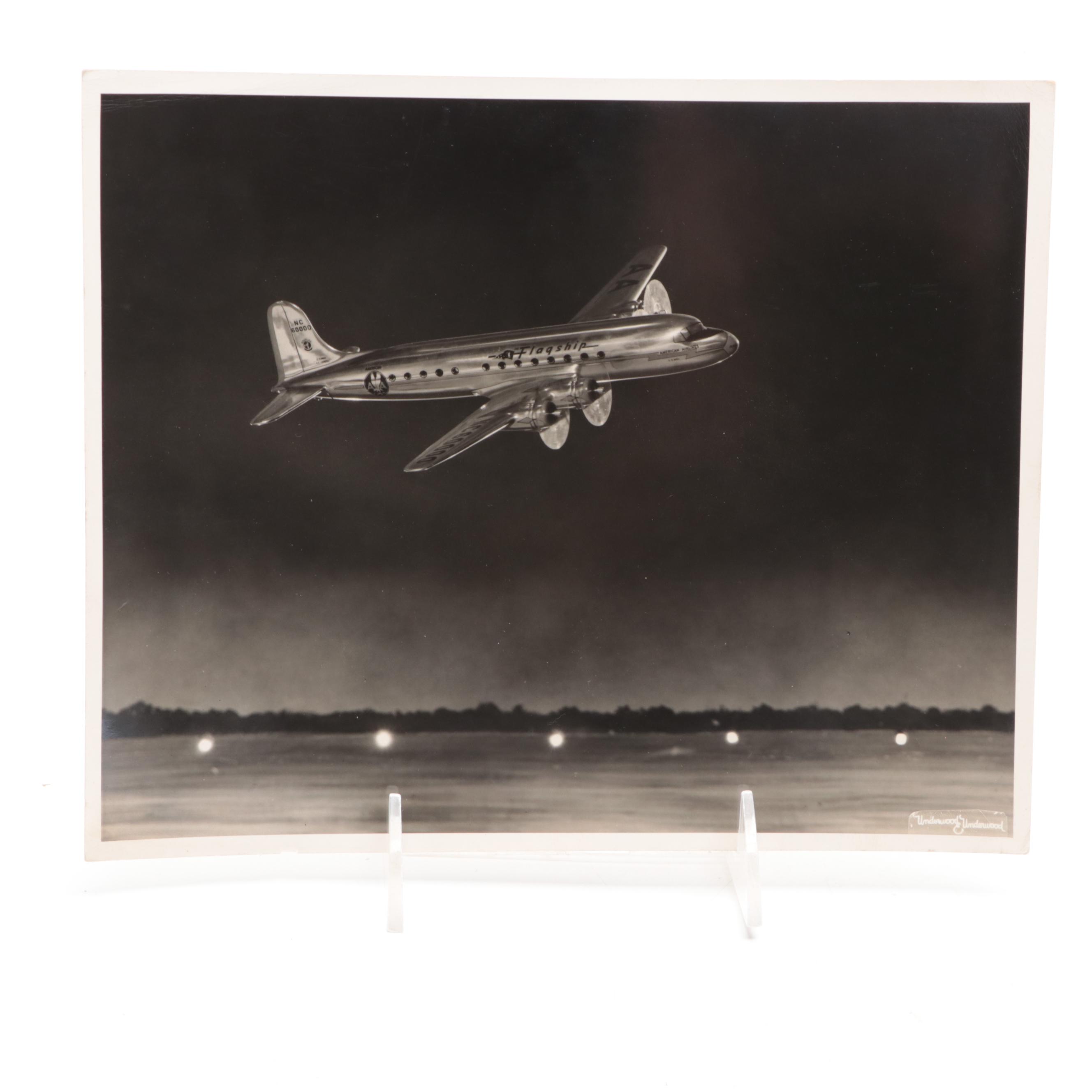 American Airlines "The Flagship" Metal Model Plane, Mid-20th Century
