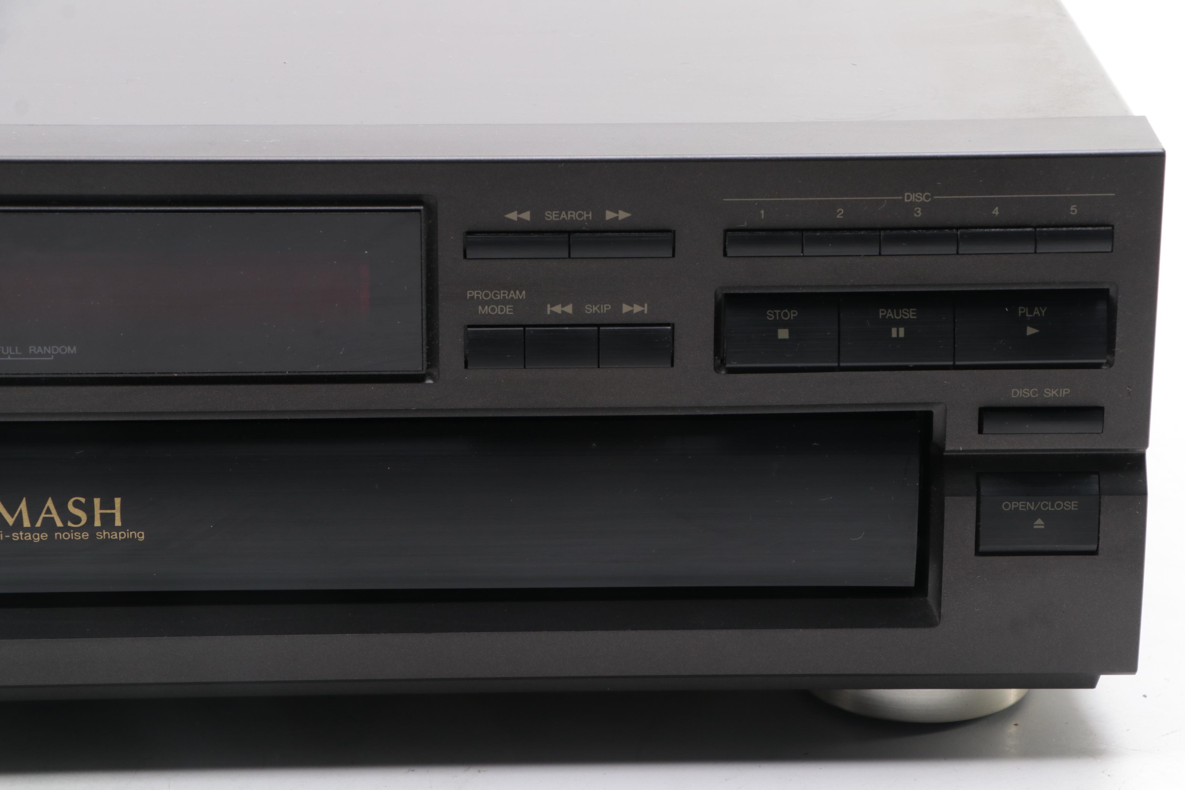 Technics 5 Disc CD Changer and Sears ProFormance Stereo Tape Deck