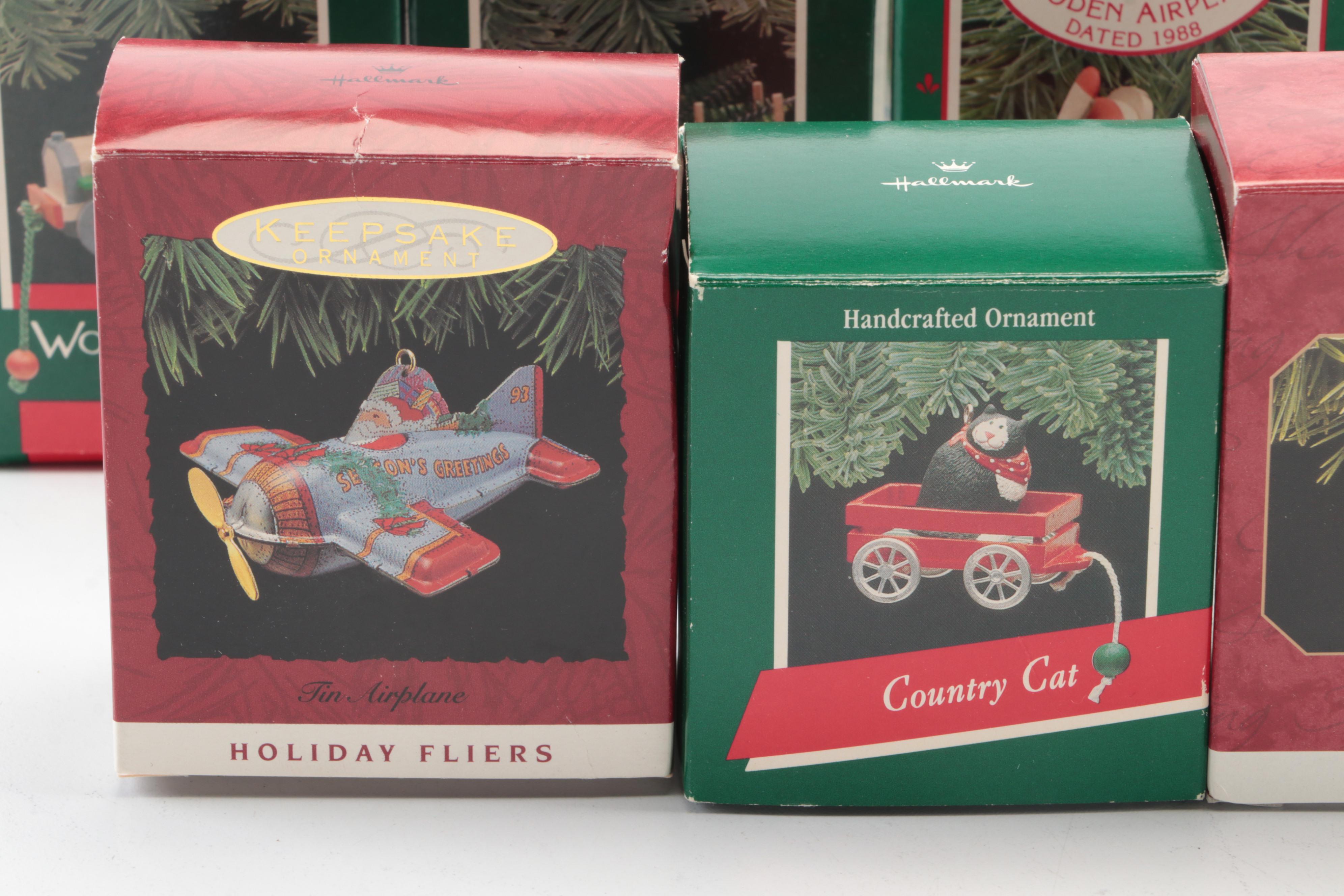 Hallmark Ornaments with Kiddie Car Classics, Disney and Others