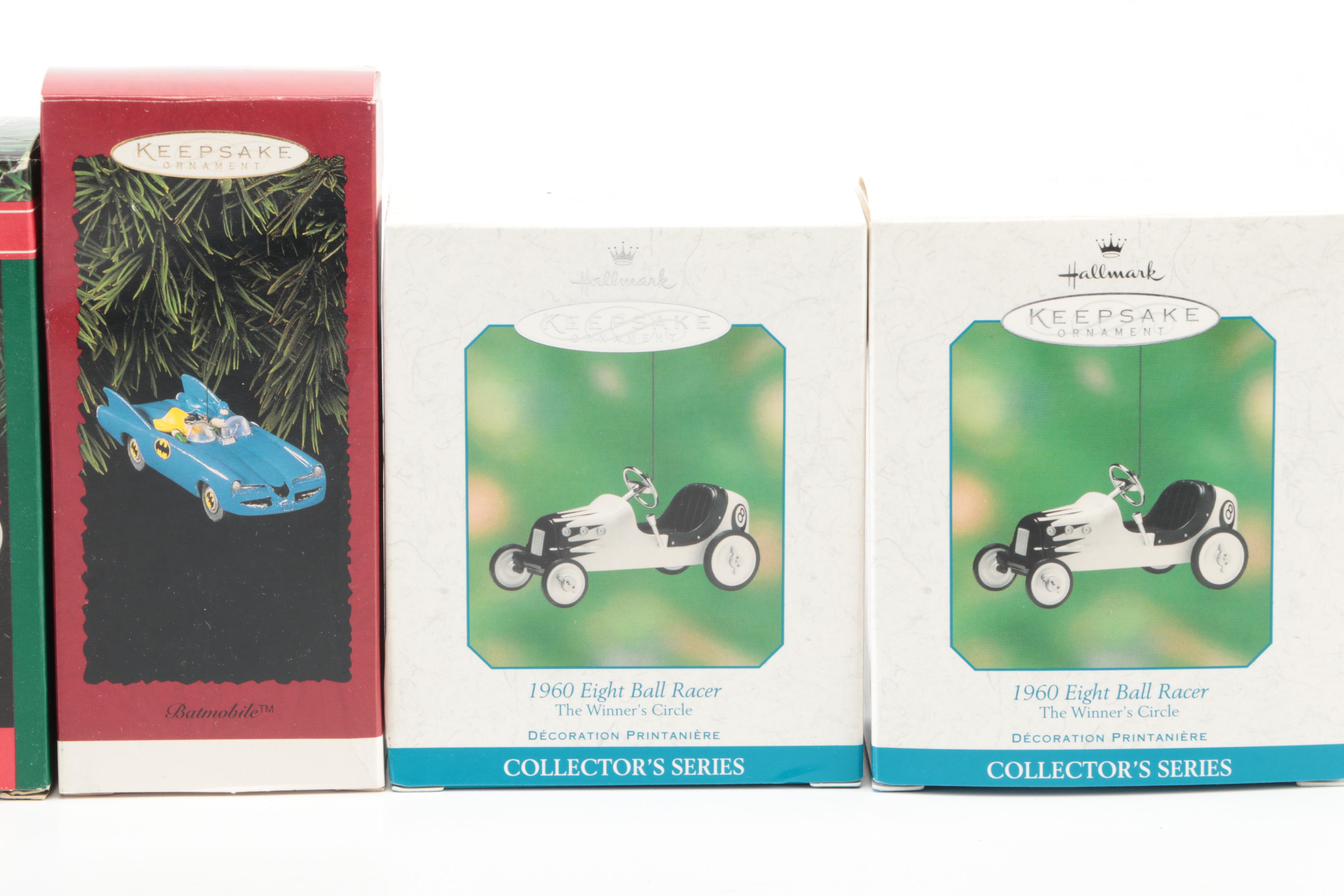 Hallmark Ornaments with Kiddie Car Classics, Disney and Others