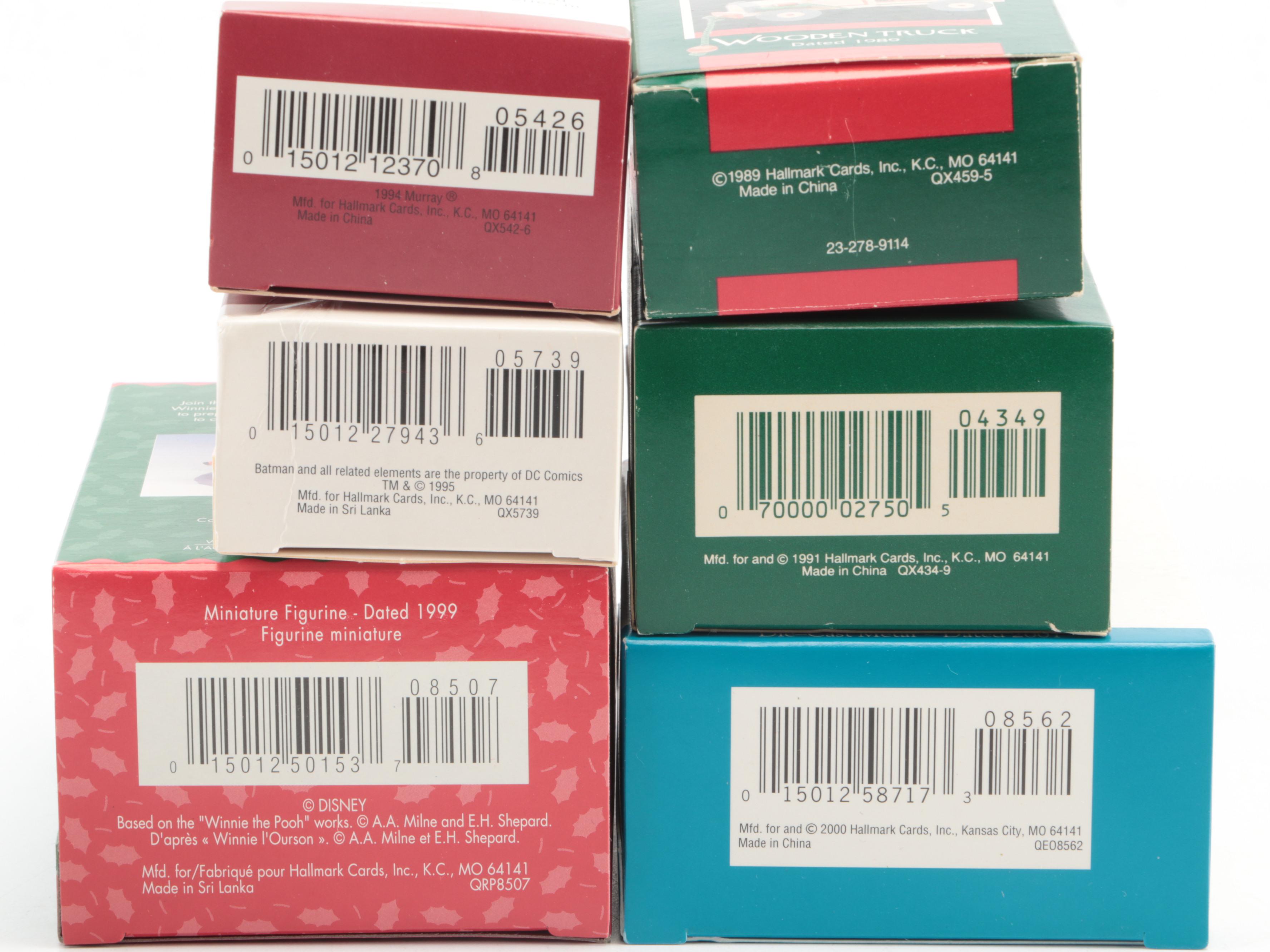 Hallmark Ornaments with Kiddie Car Classics, Disney and Others