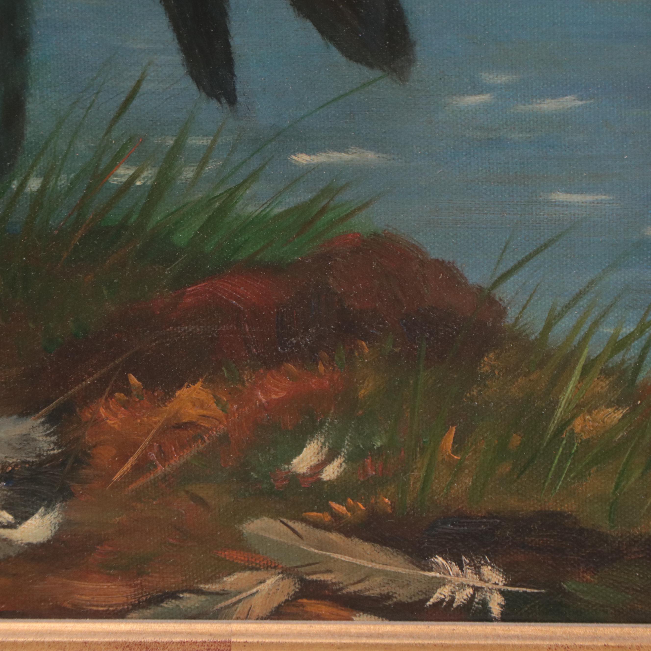 Oil Painting After Archibald Thorburn of Peregrine Falcon