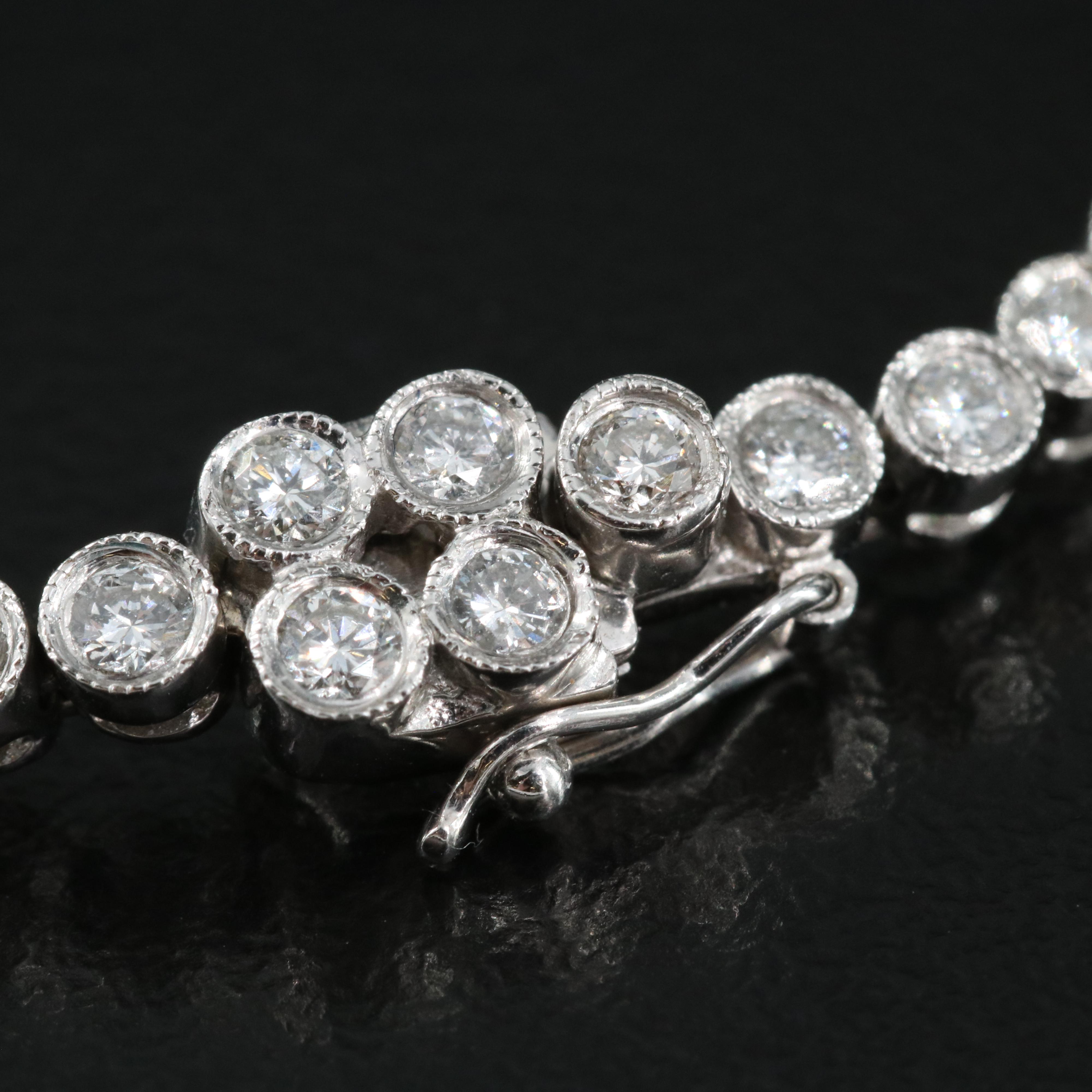 18K 10.61 CTW Diamond Garland Necklace with 14K Accents