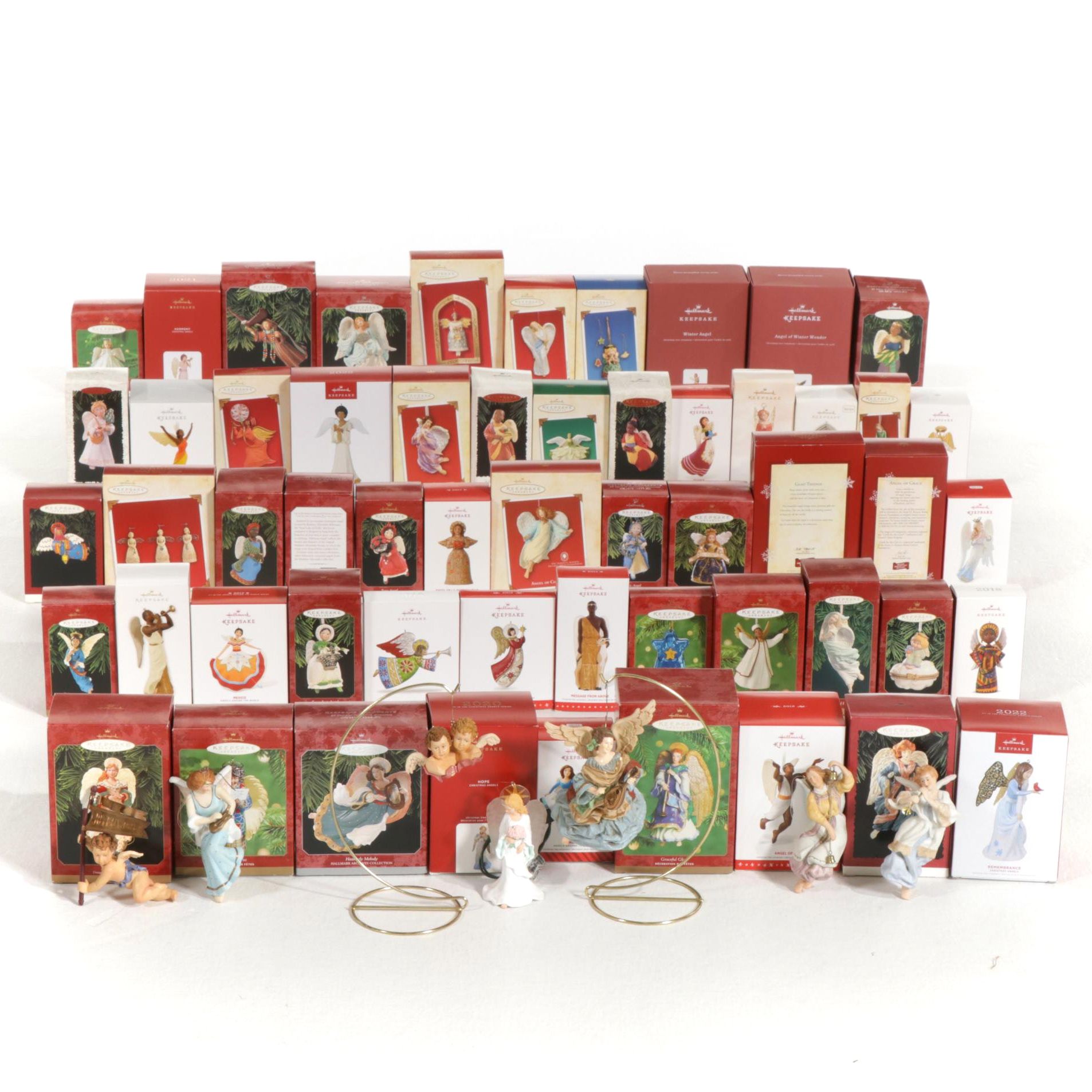 Hallmark Angel Ornament Collection Featuring Wide Variety of Styles and Years