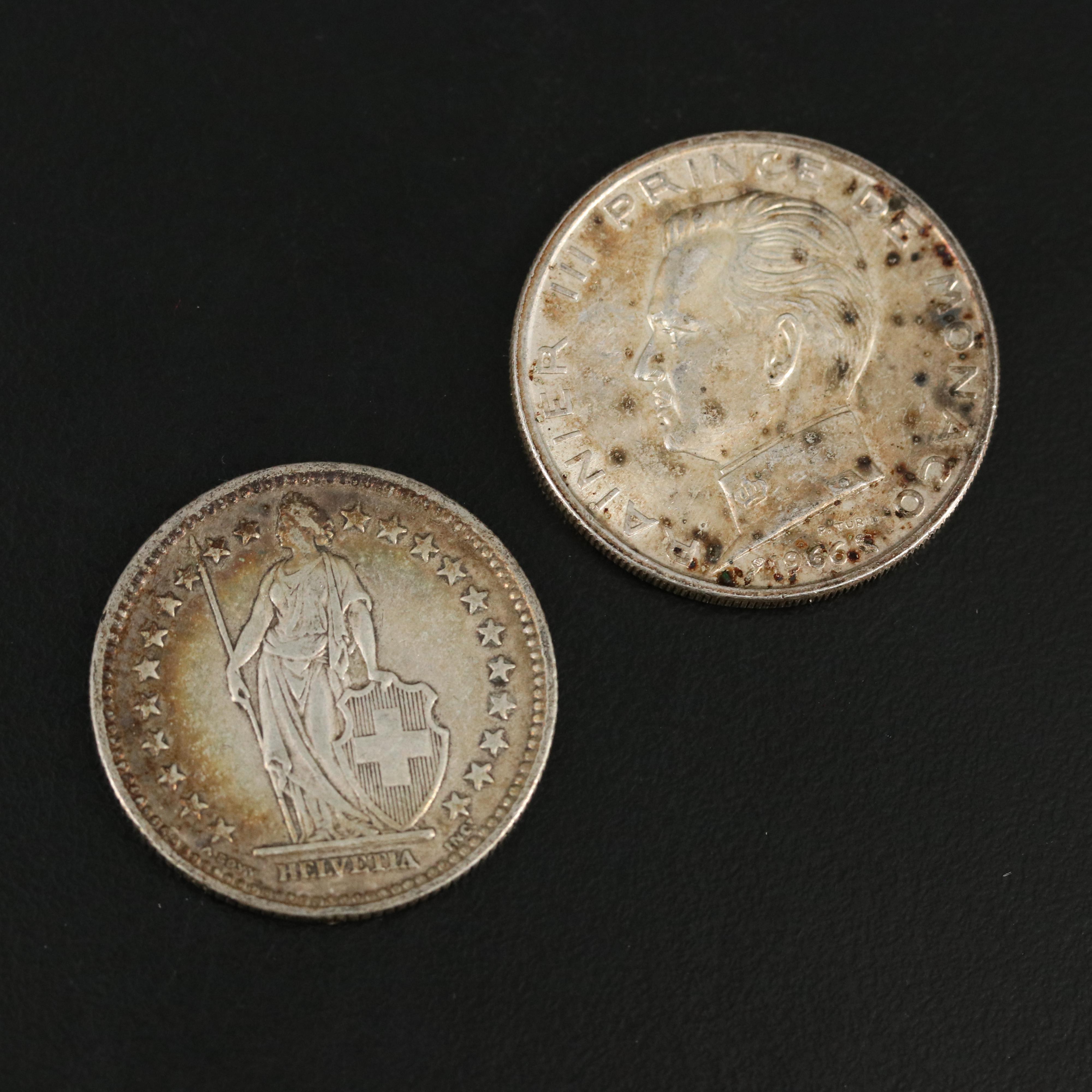 Seven Antique German Silver Coins and More