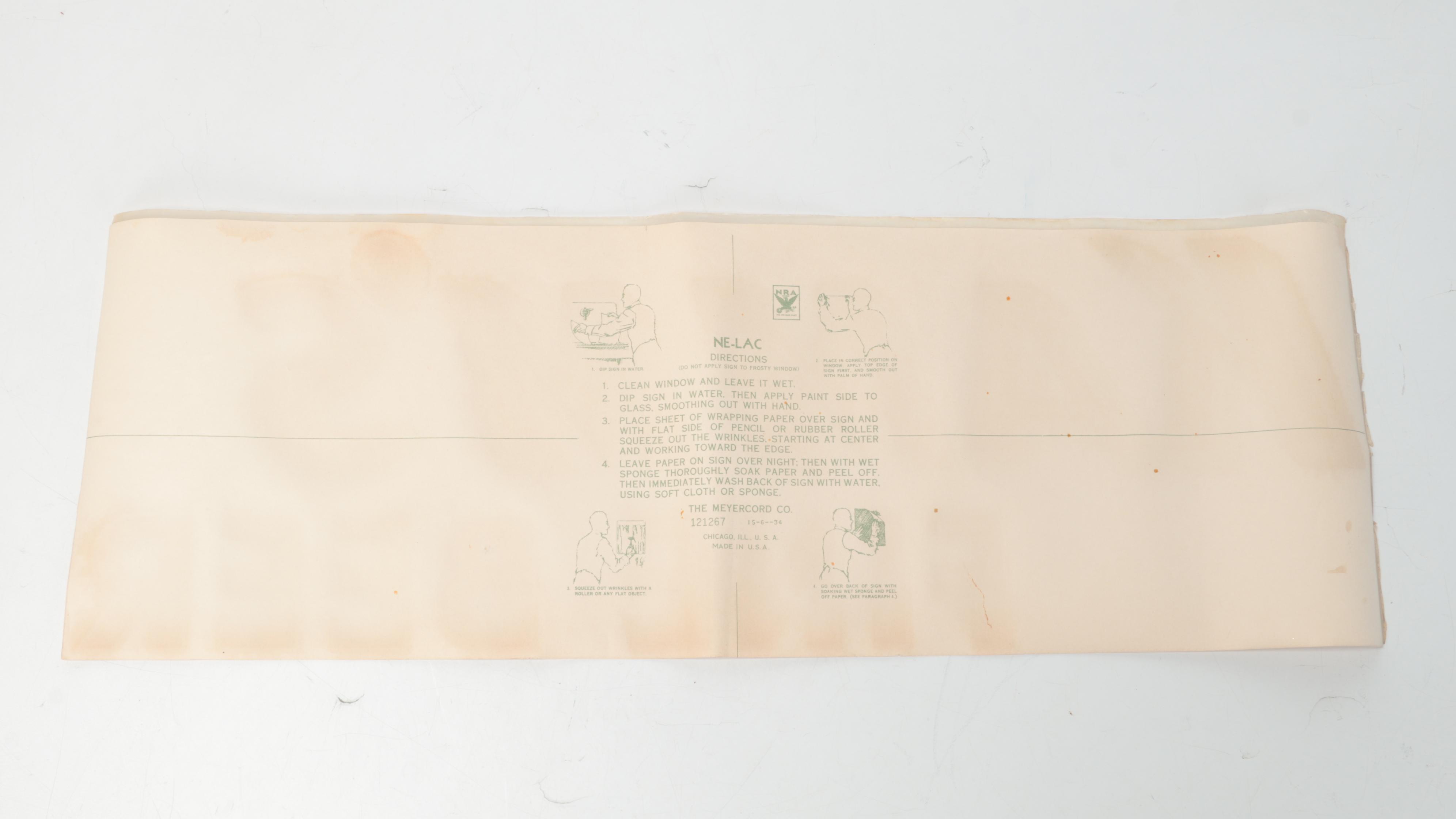 Kamm's Fine Beer Advertising Decals, Mid-20th Century