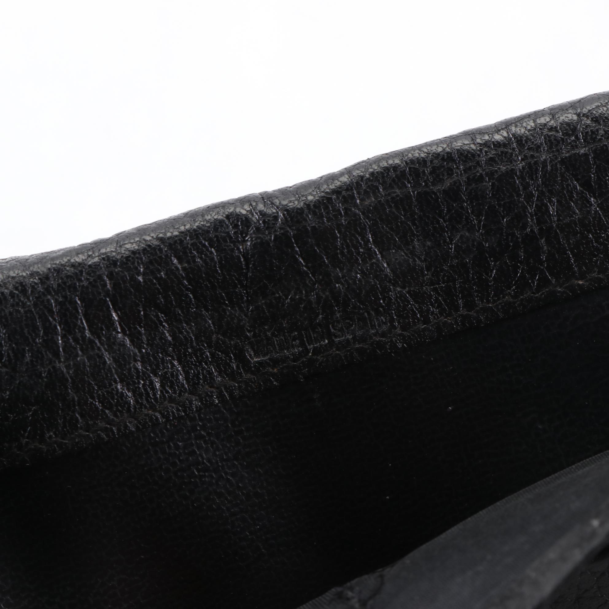 Christian Dior Bifold Long Wallet in Black Trotter Canvas and Black Leather