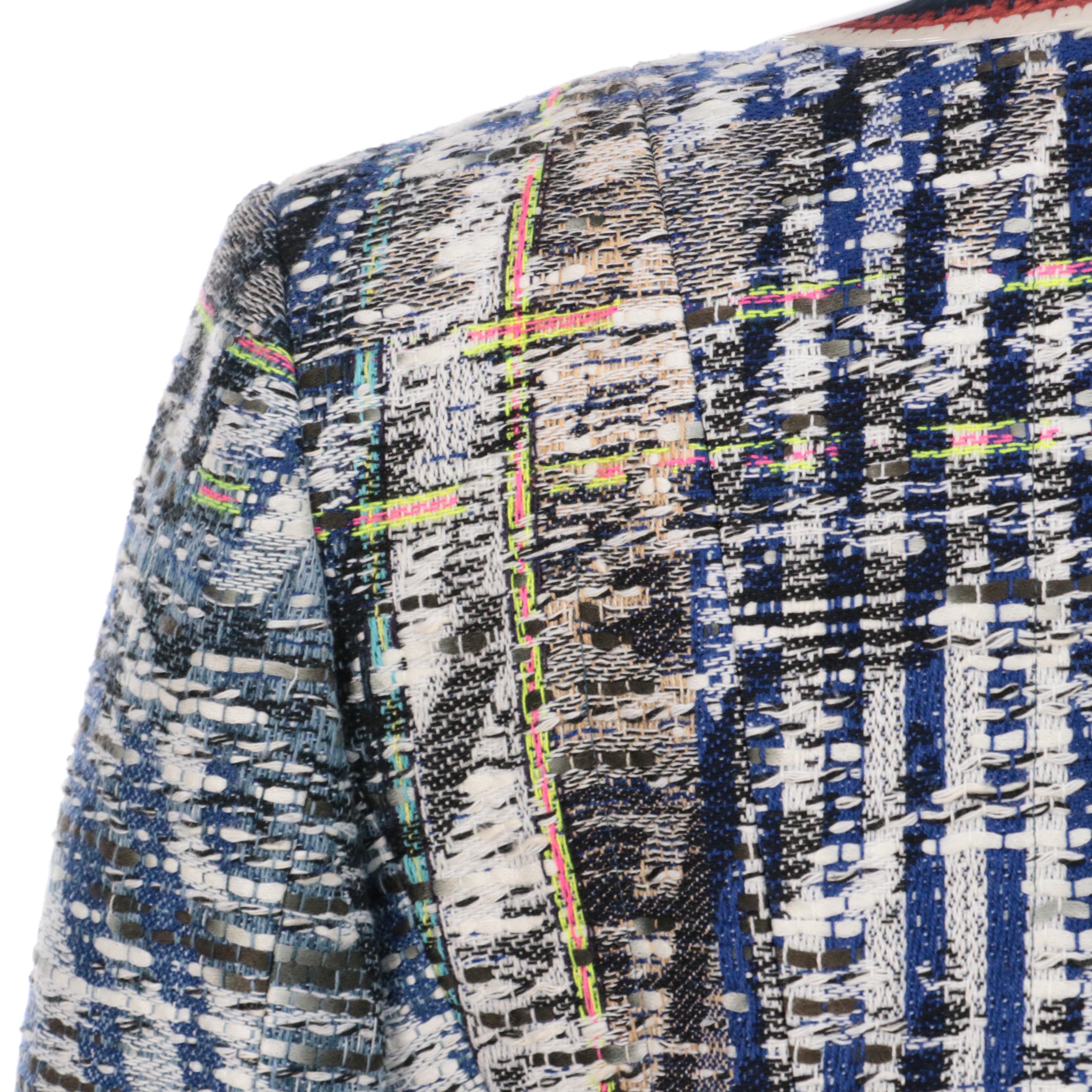 Chanel Jacket and Skirt in Blue/White/Beige Fantasy Tweed, New with Tags