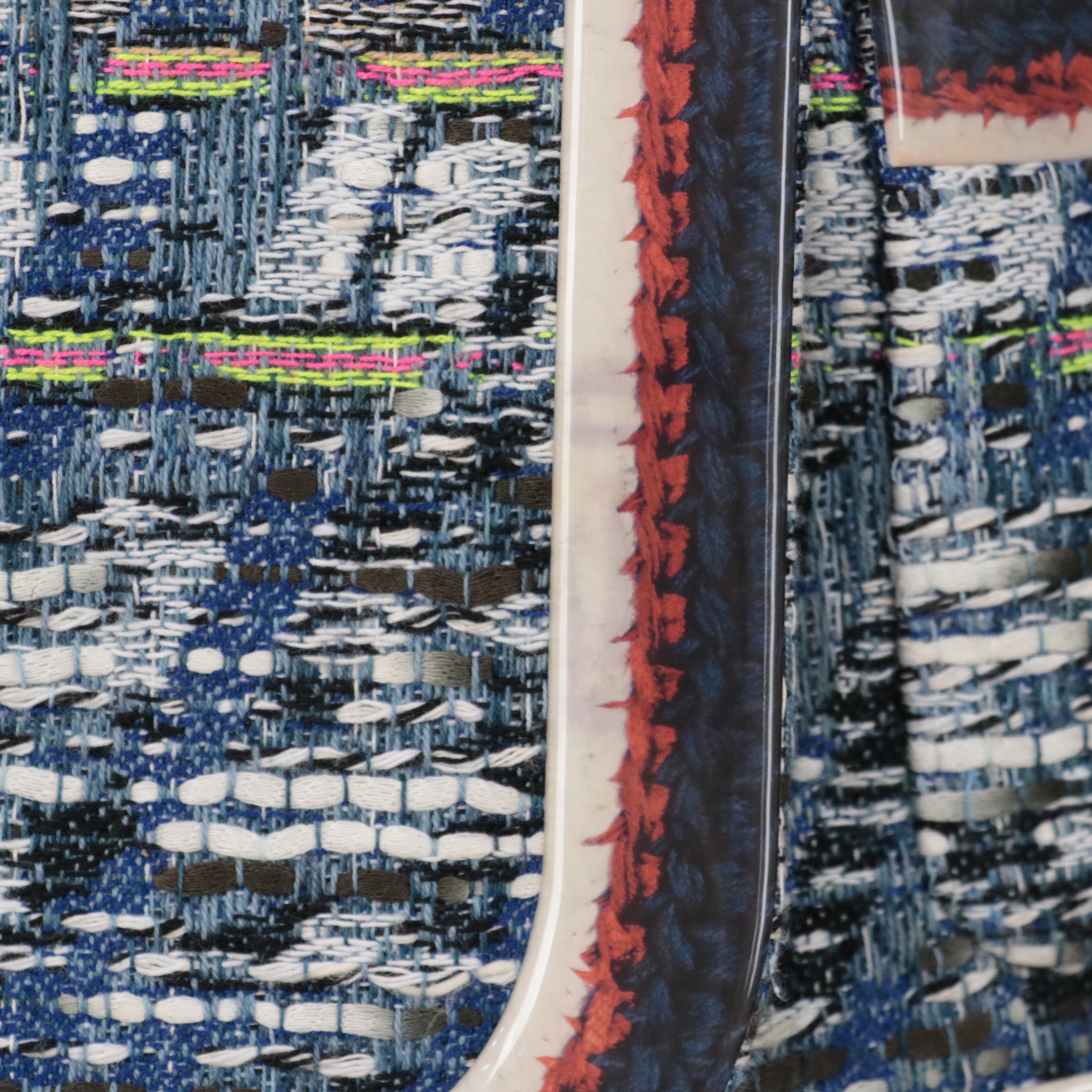 Chanel Jacket and Skirt in Blue/White/Beige Fantasy Tweed, New with Tags