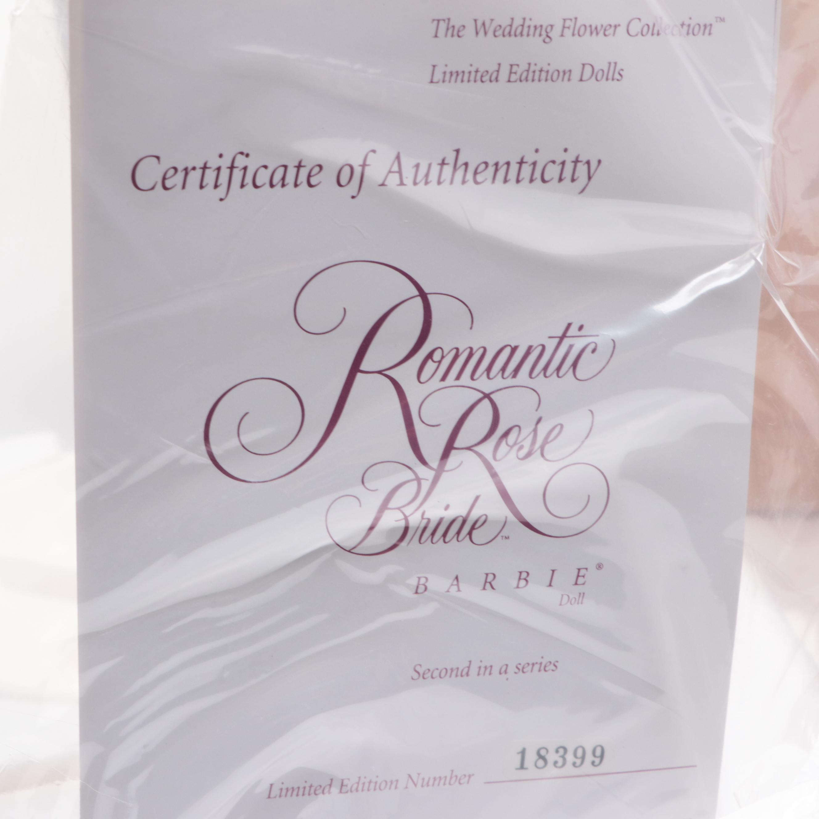 Mattel "Star Lily", "Blushing Orchid", and "Romantic Rose Bride" Barbie Dolls