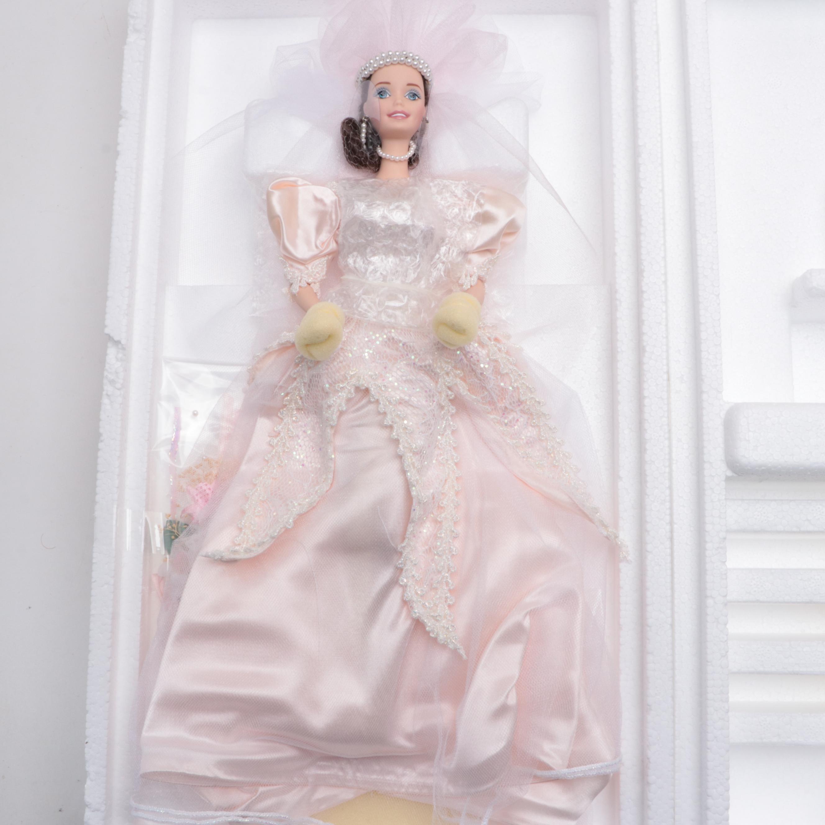 Mattel "Star Lily", "Blushing Orchid", and "Romantic Rose Bride" Barbie Dolls