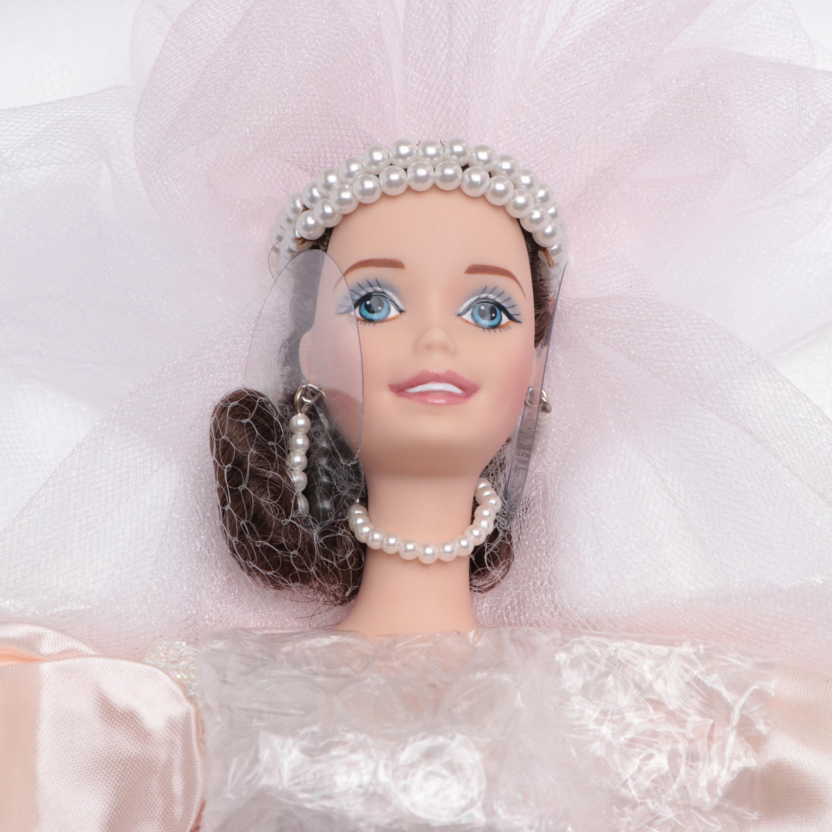 Mattel "Star Lily", "Blushing Orchid", and "Romantic Rose Bride" Barbie Dolls