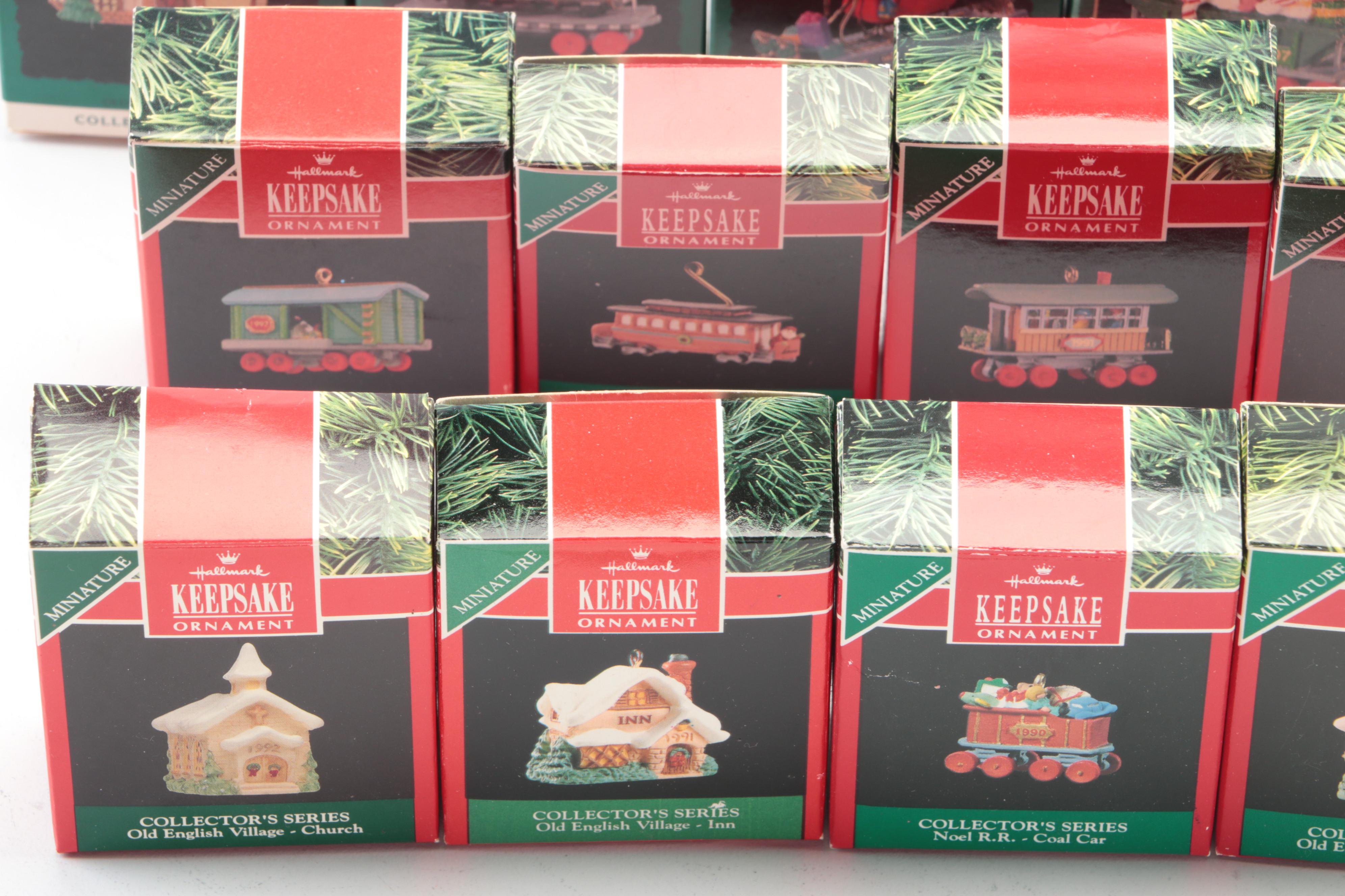 Hallmark Keepsake Christmas Ornaments, Holiday Express Miniature Tree Base, More