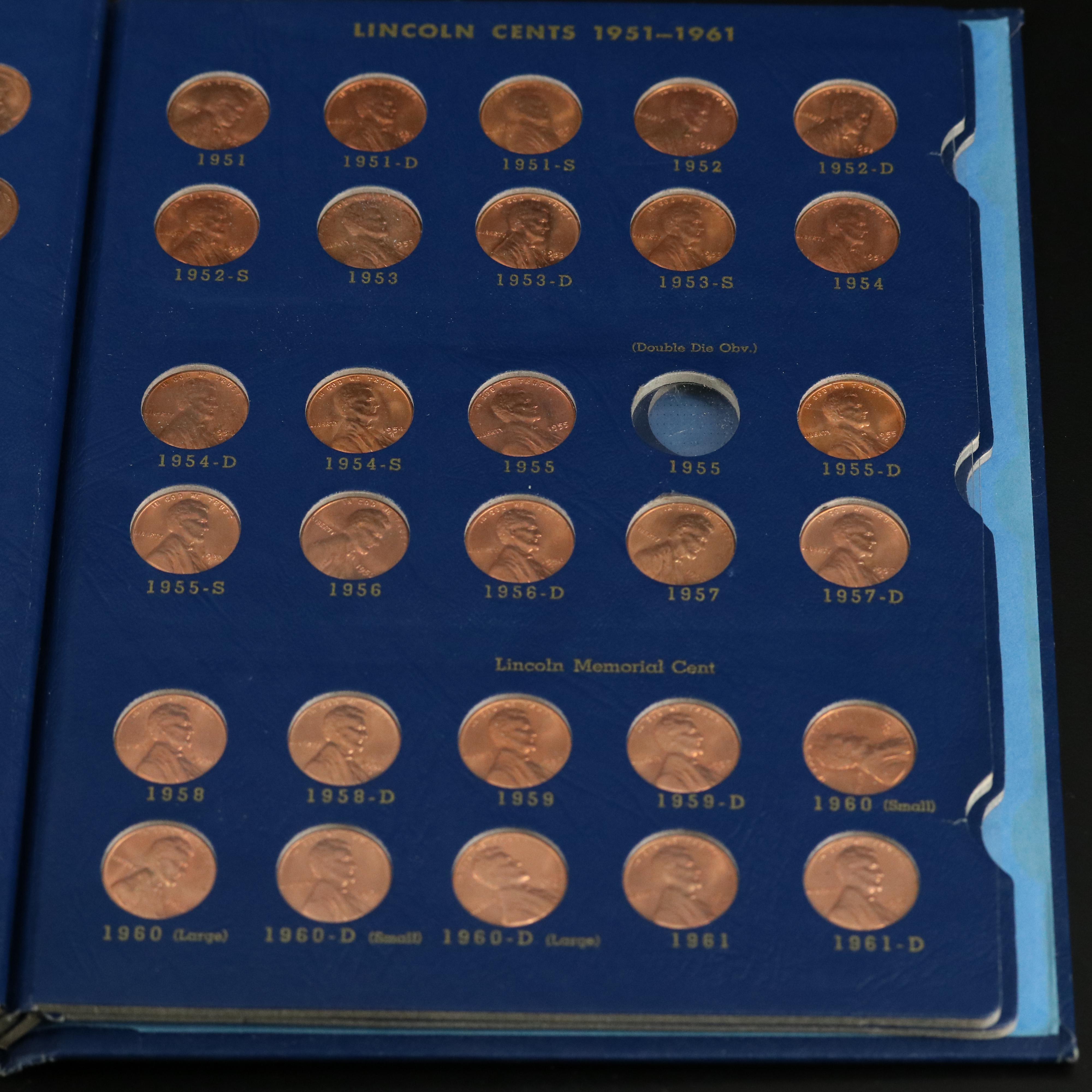 Nearly Complete Lincoln Cent Collection from 1909-1964