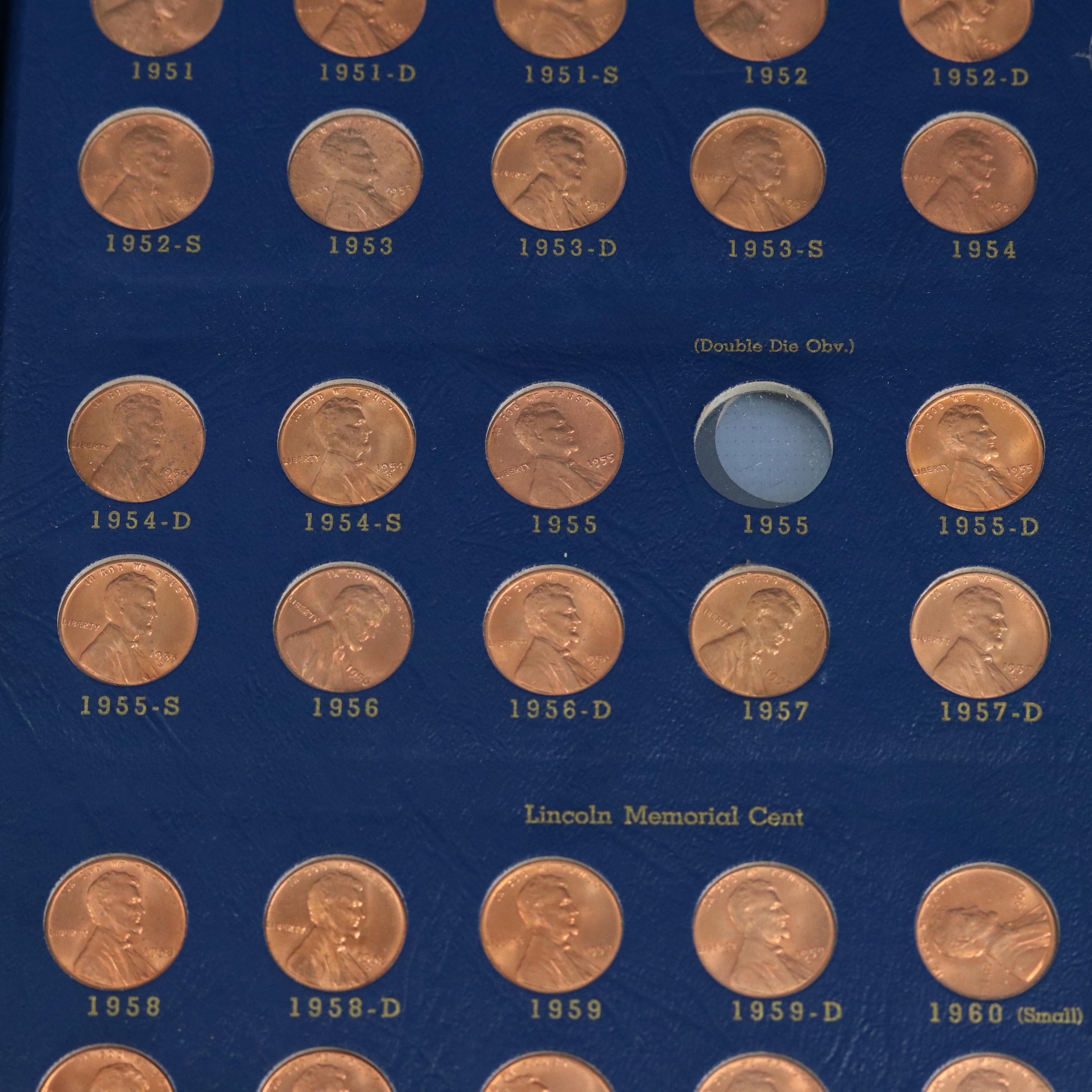 Nearly Complete Lincoln Cent Collection from 1909-1964