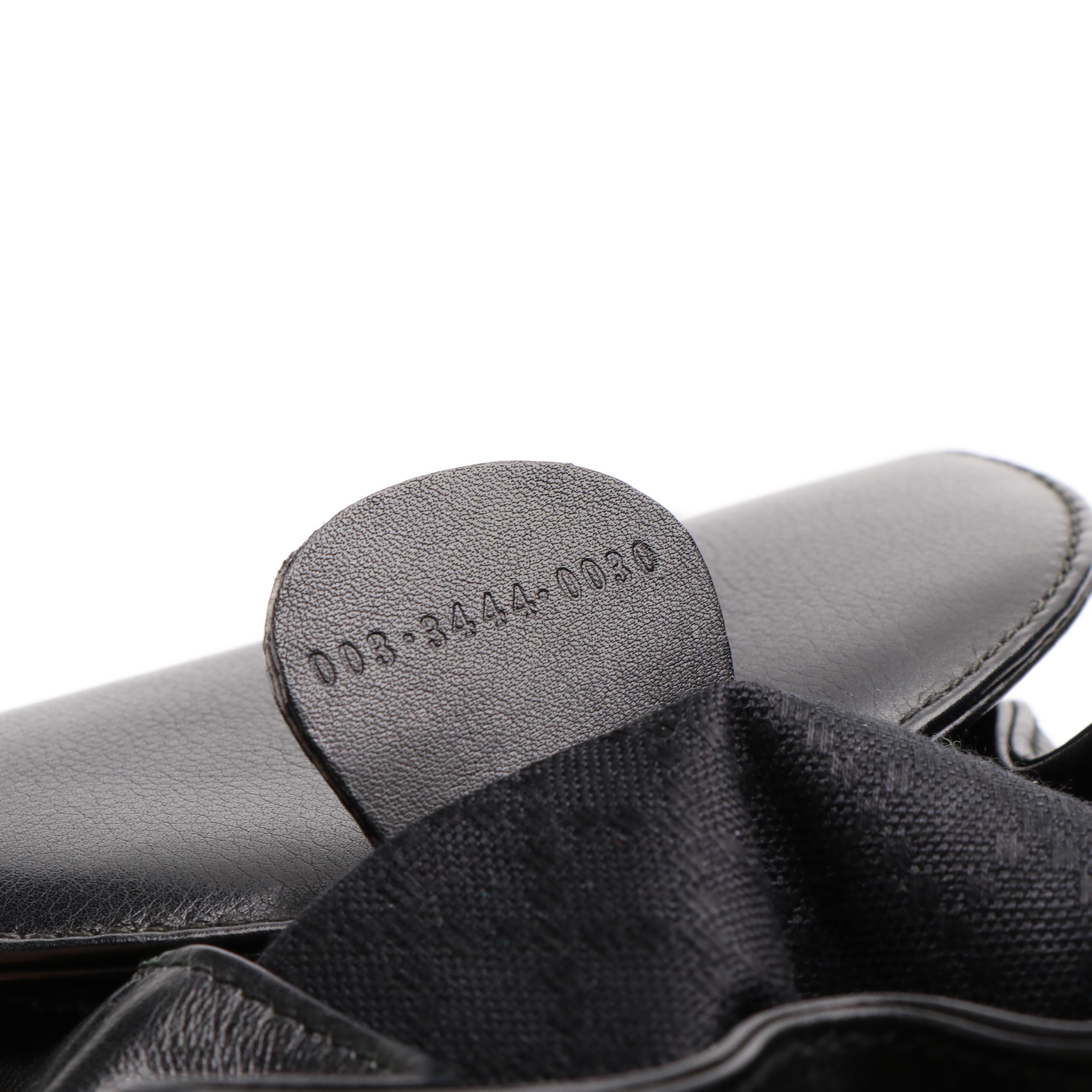 Gucci Small Backpack in Bamboo Black Leather