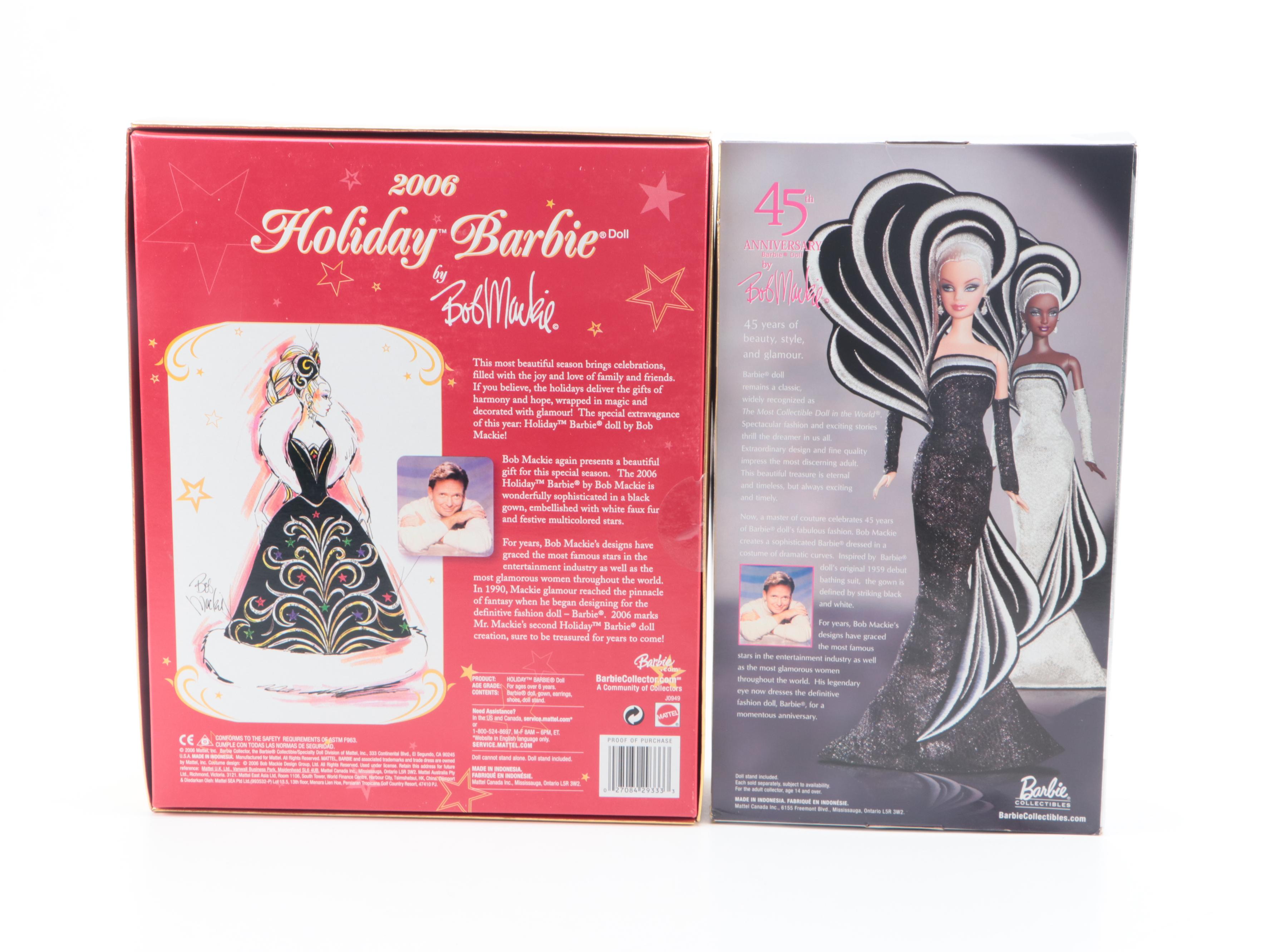 Mattel "Masquerade Ball Barbie" with Other Bob Mackie Designed Barbies