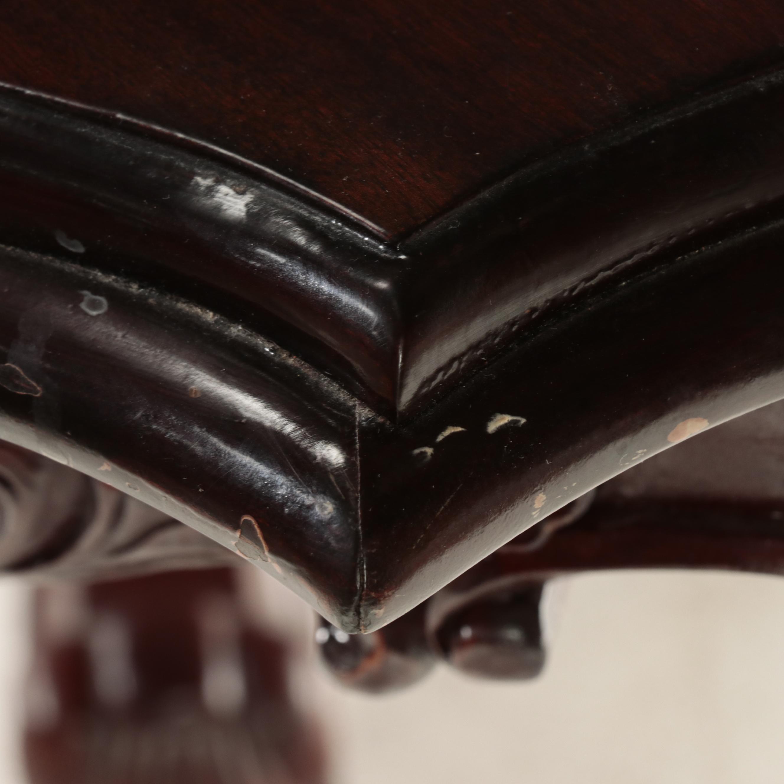 Rococo Style Carved Mahogany Dining Table