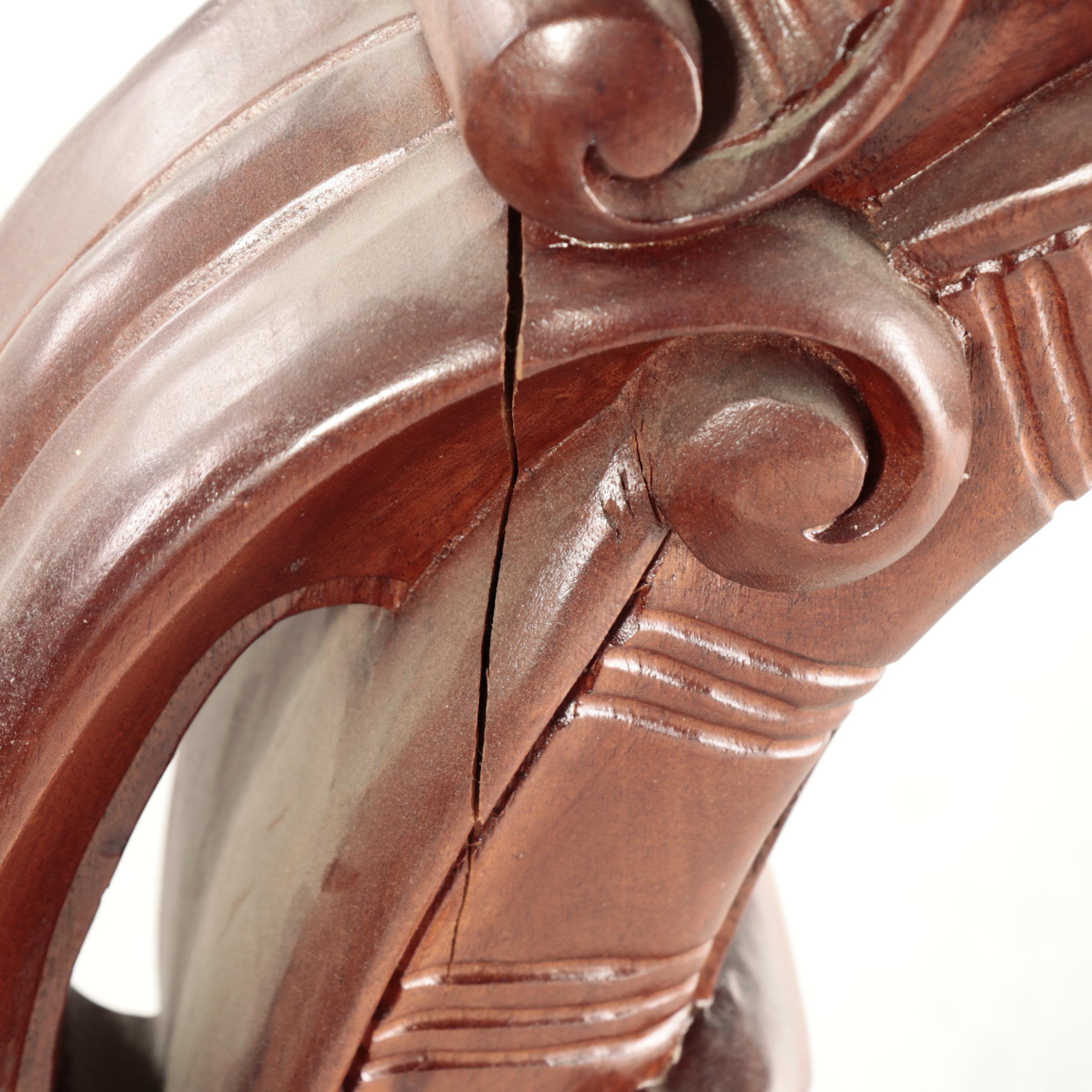 Rococo Style Carved Mahogany Dining Table