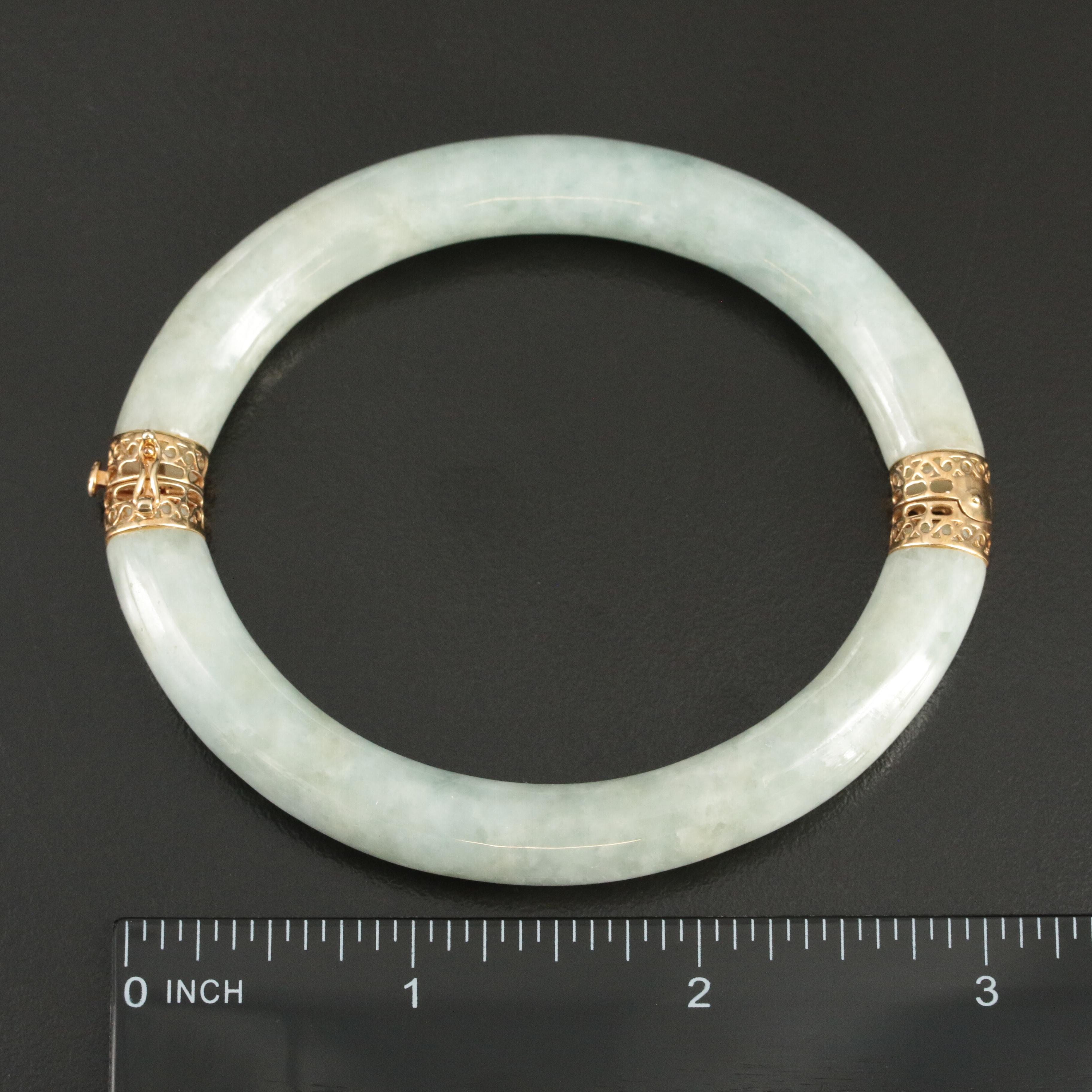 14K Jadeite Bracelet